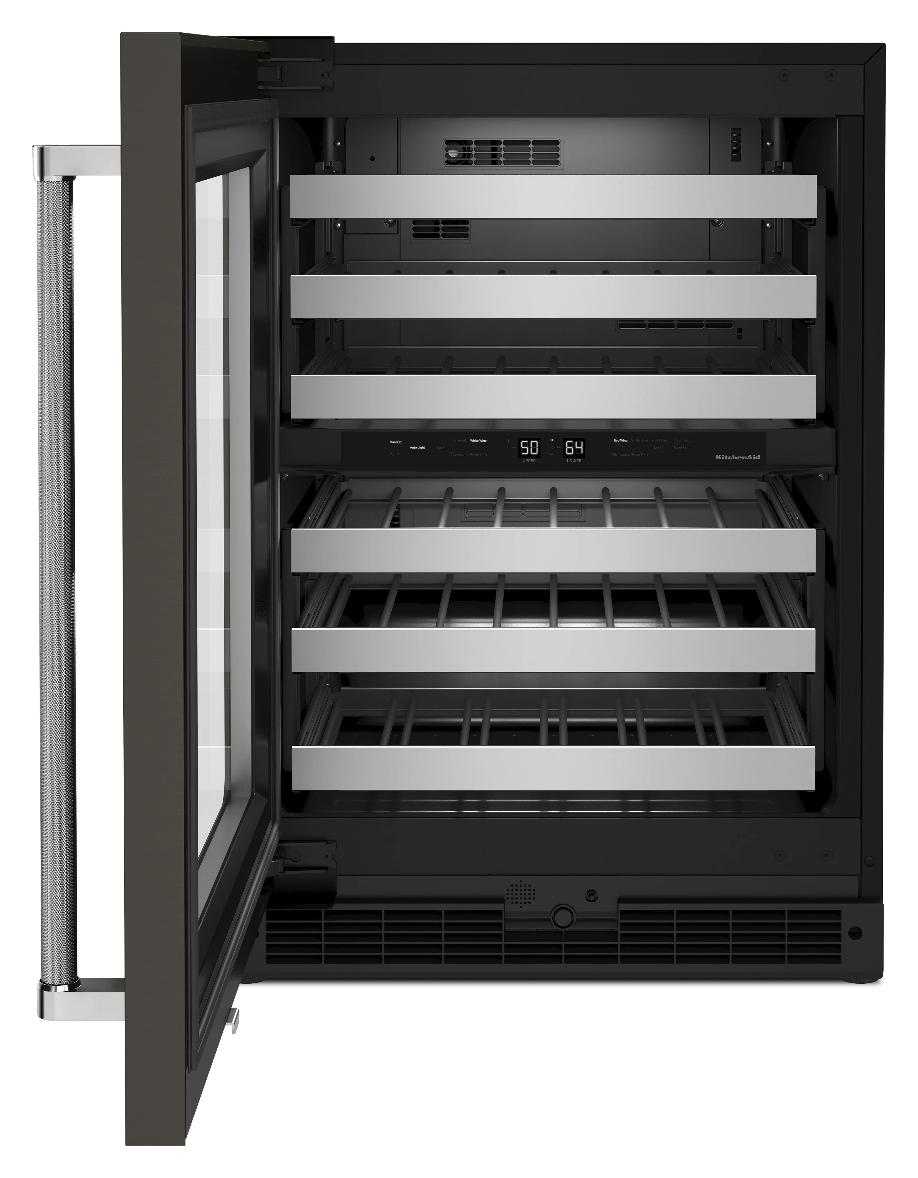 KitchenAid 5 Cu. Ft. 46-Bottle Wine Cellar with Left-Swing Door - KUWL314KBS - Image 3
