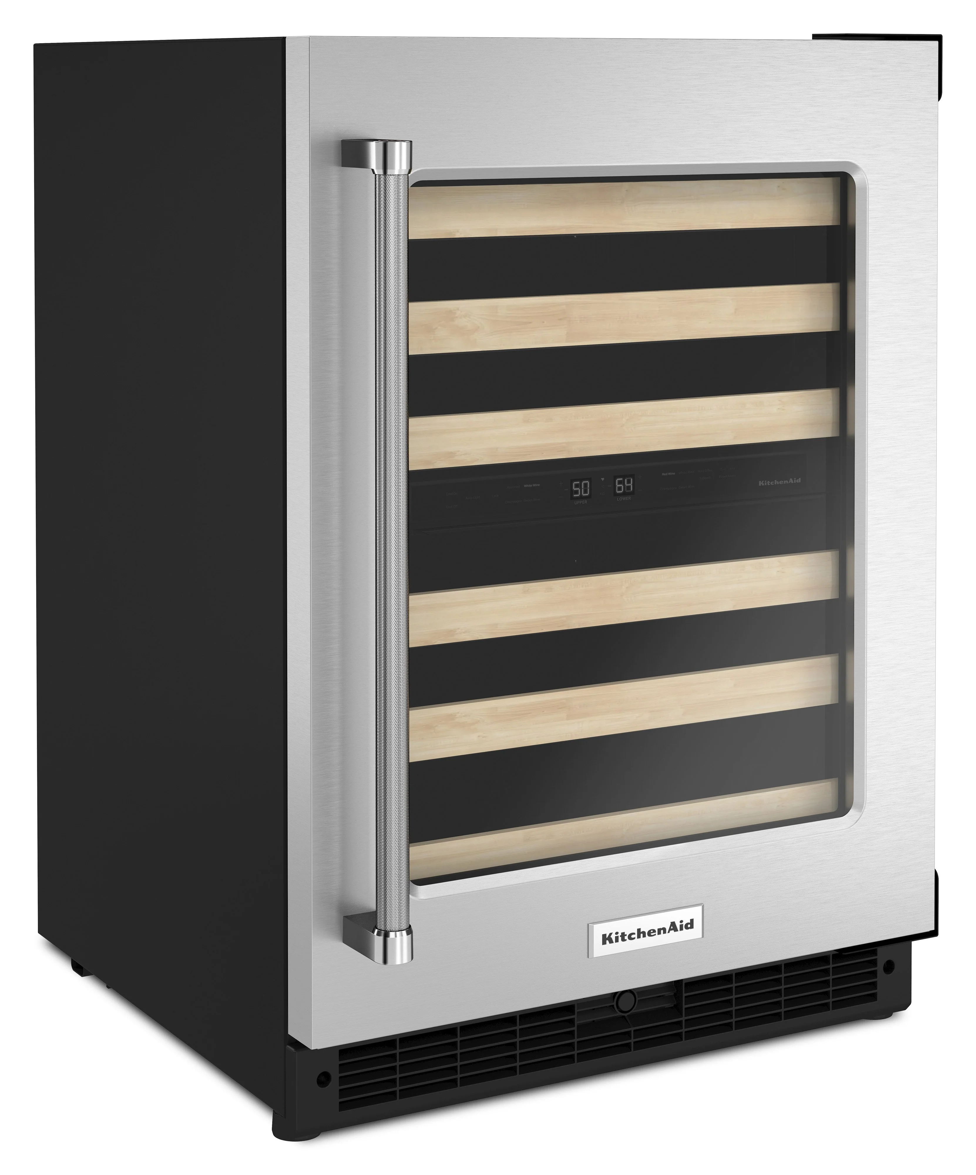 KitchenAid 5 Cu. Ft. 46-Bottle Wine Cellar with Right-Swing Door - KUWR214KSB - Image 2