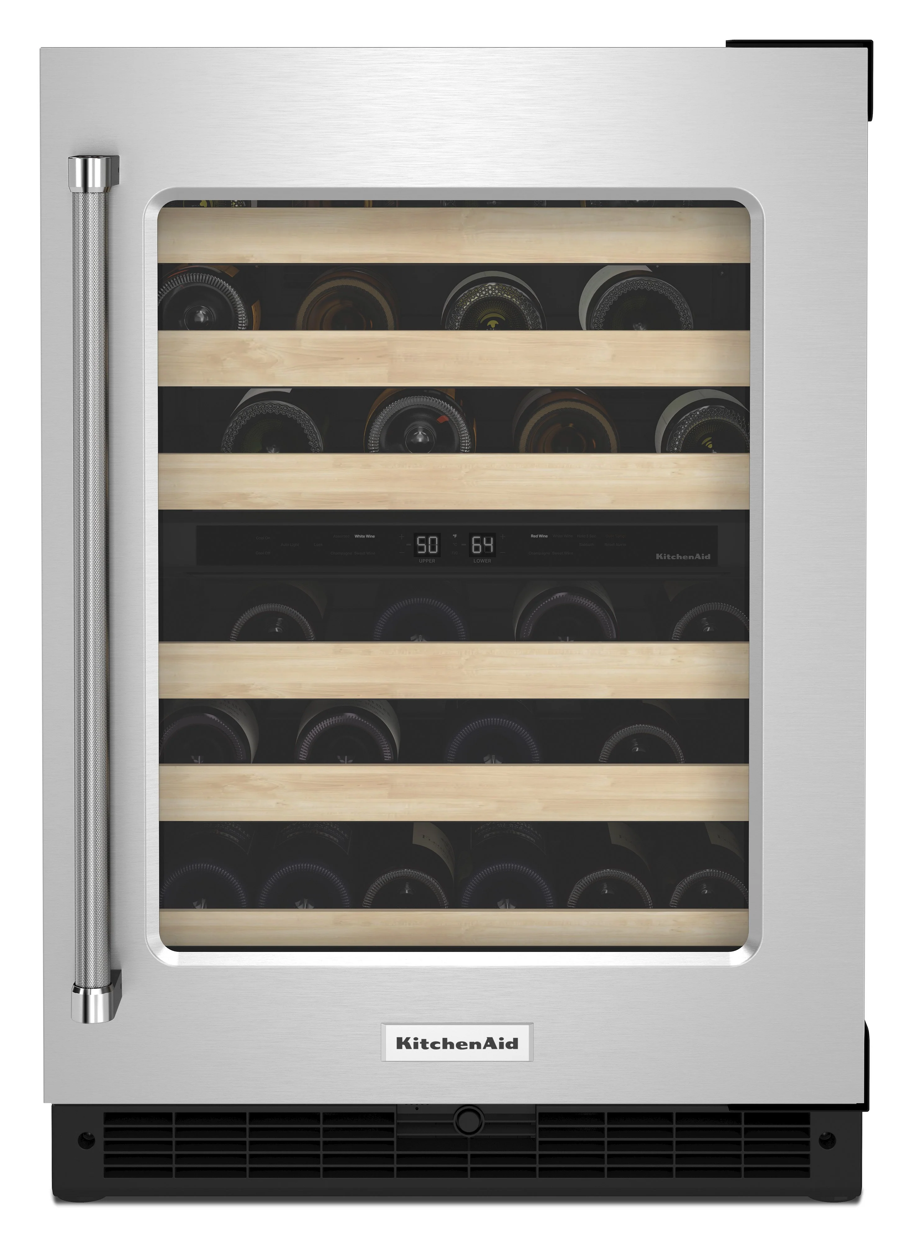 KitchenAid 5 Cu. Ft. 46-Bottle Wine Cellar with Right-Swing Door - KUWR214KSB - Image 5