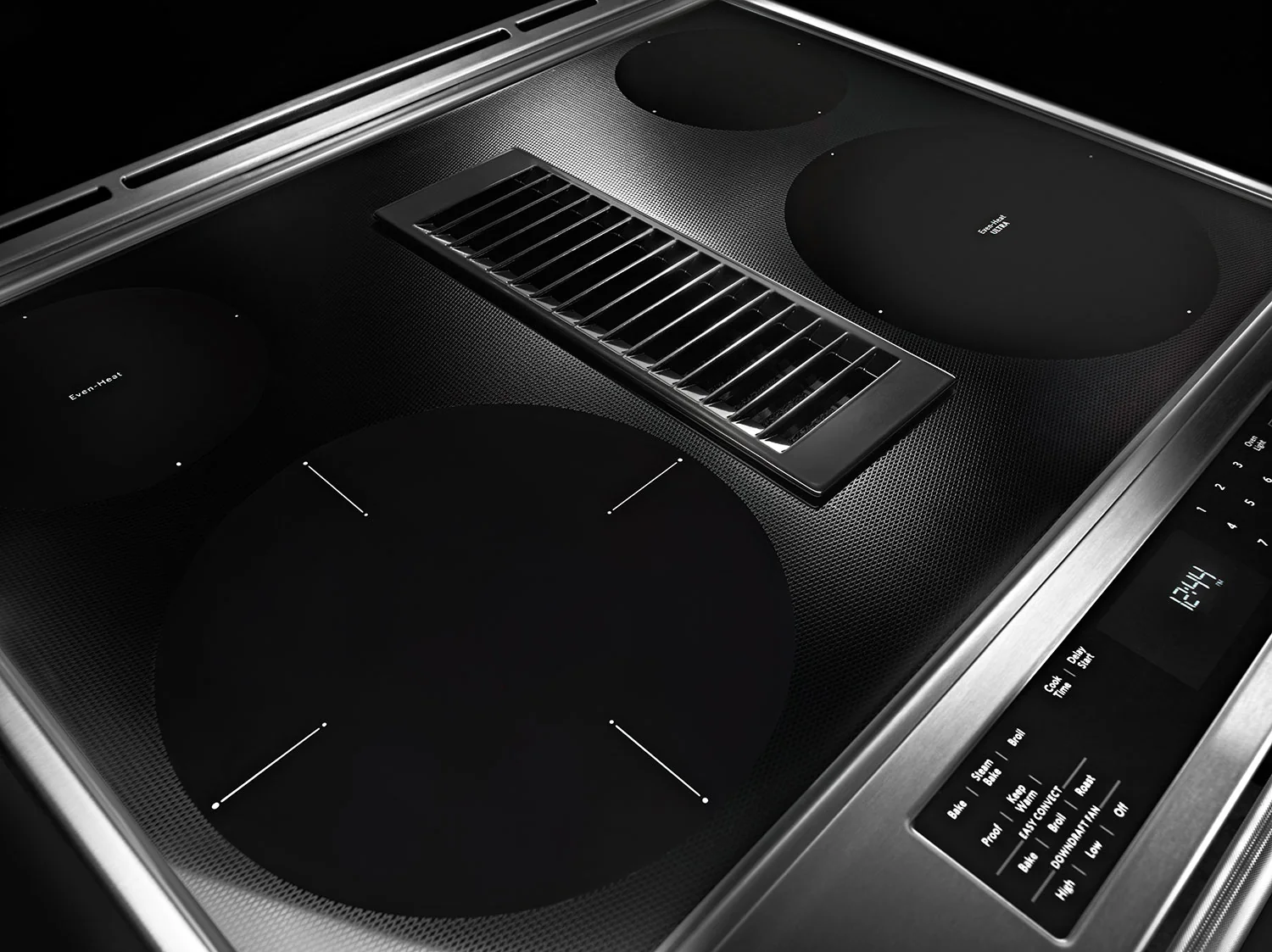 KitchenAid 6.4 Cu. Ft. Downdraft Electric Range - Stainless Steel - Image 2