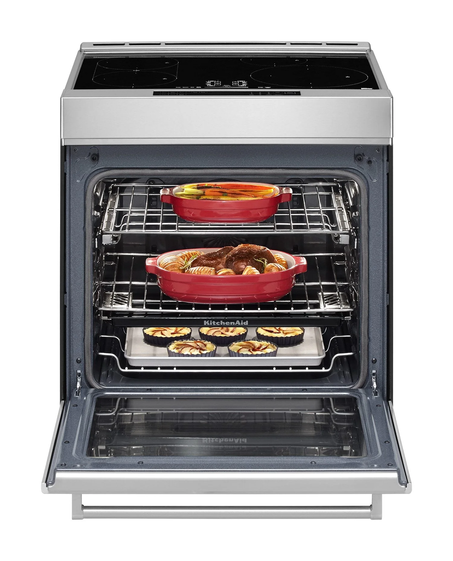 KitchenAid Stainless Steel Induction Slide-In Range with Air Fry (6.40 Cu Ft) - KSIS730PSS - Image 4