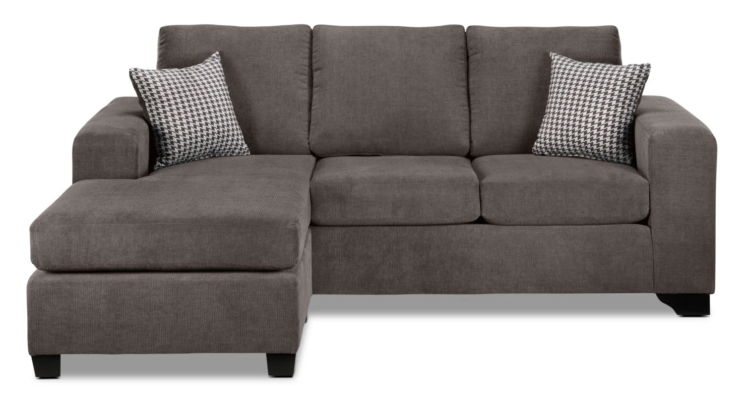 Knox Chaise Sofa - Grey - Image 3
