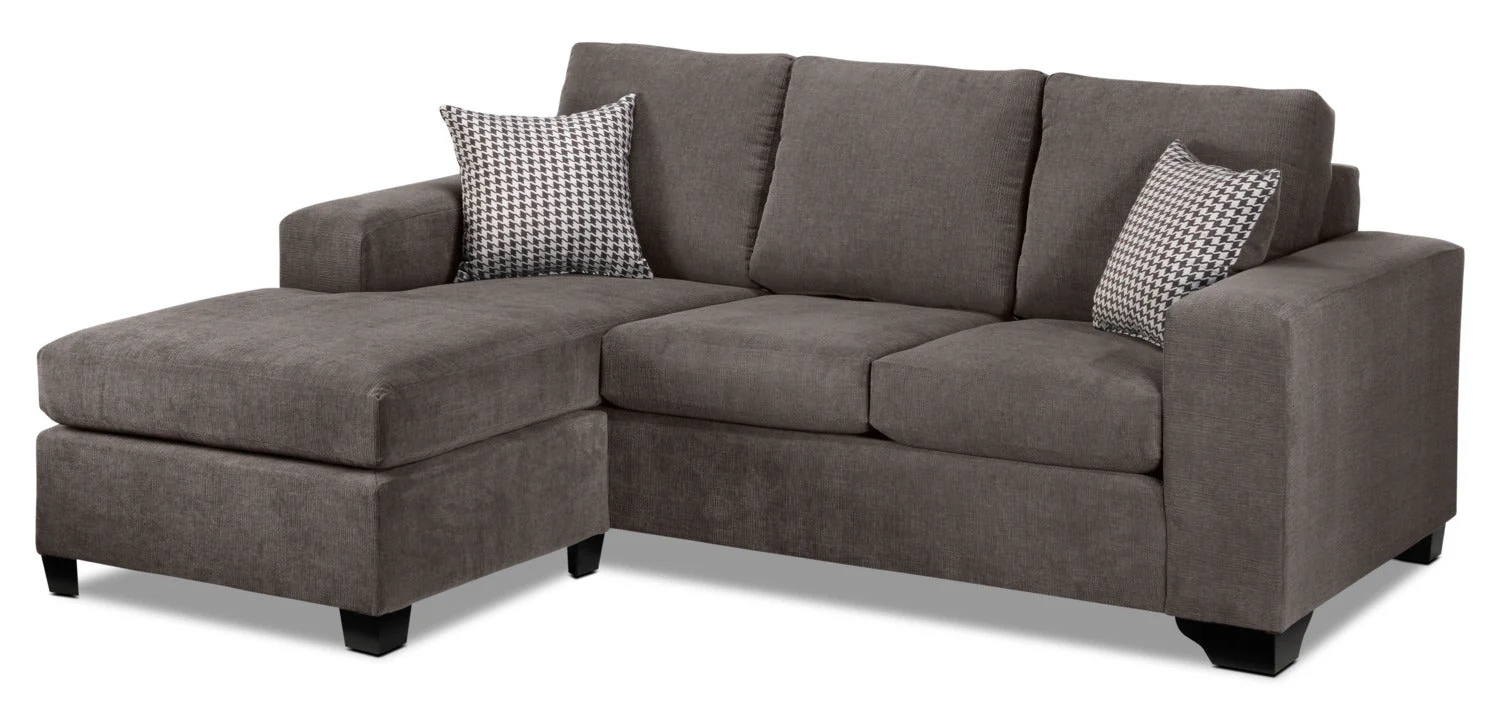 Knox Chaise Sofa - Grey - Image 4