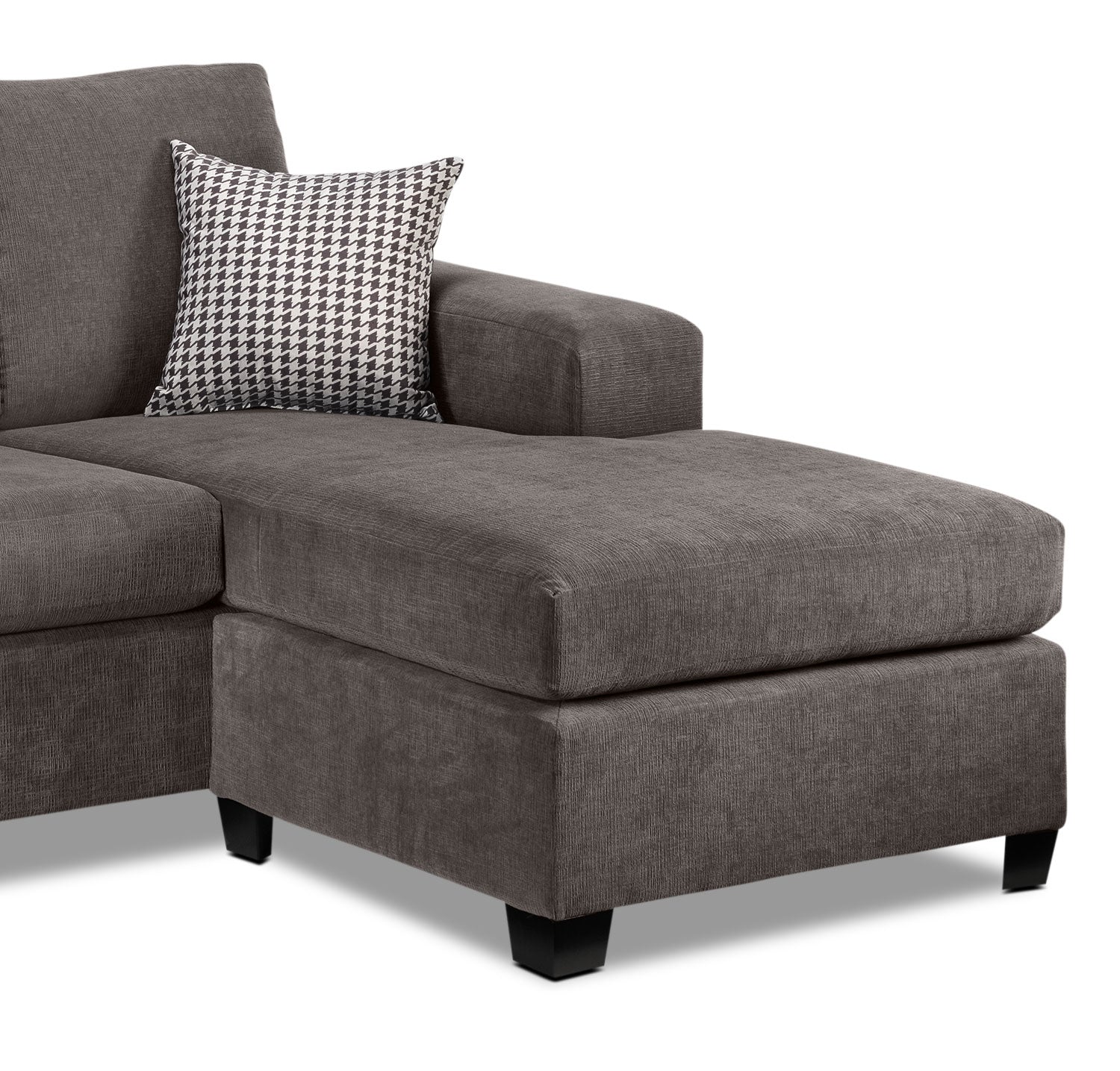 Knox Chaise Sofa - Grey - Image 6
