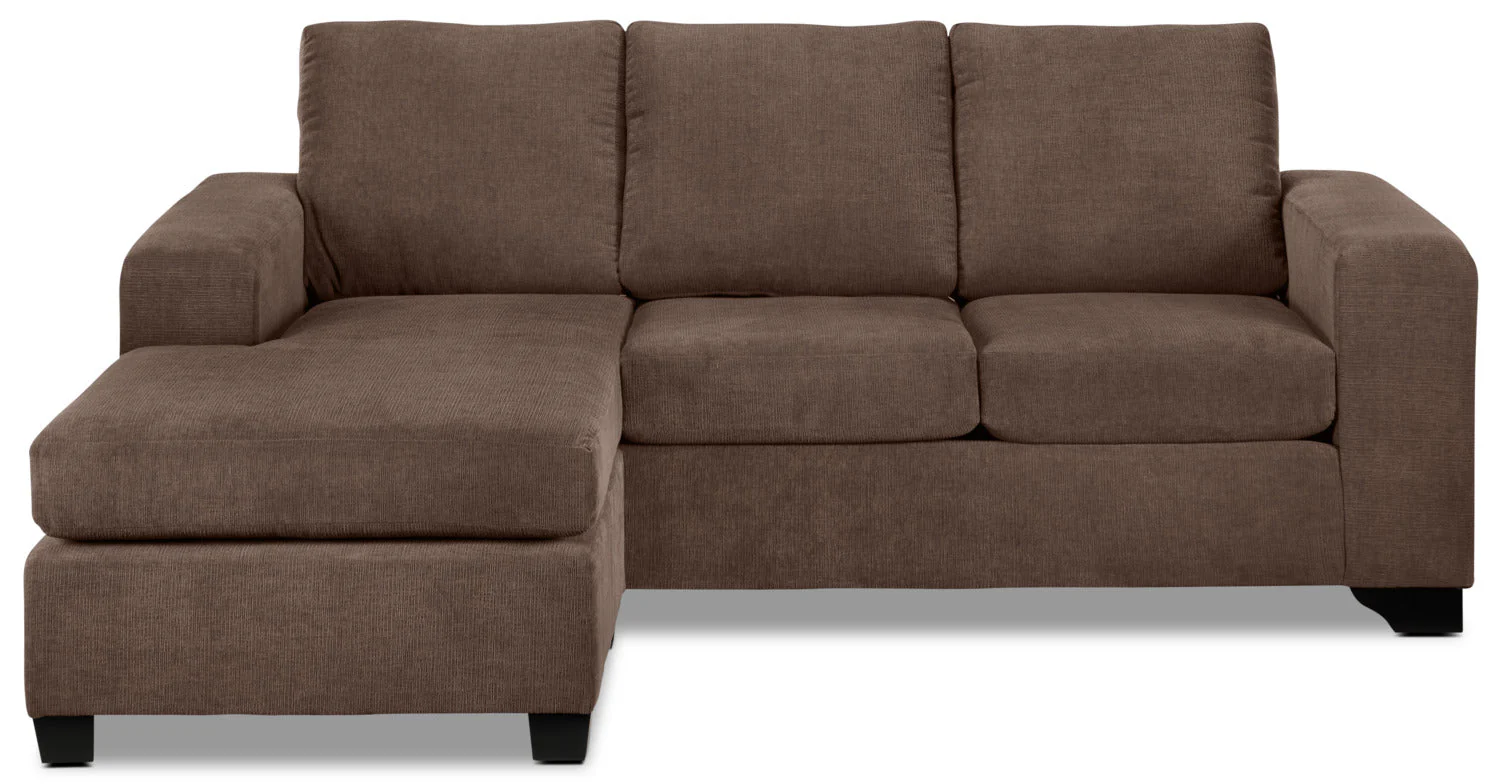 Knox Chaise Sofa - Light Brown - Image 4