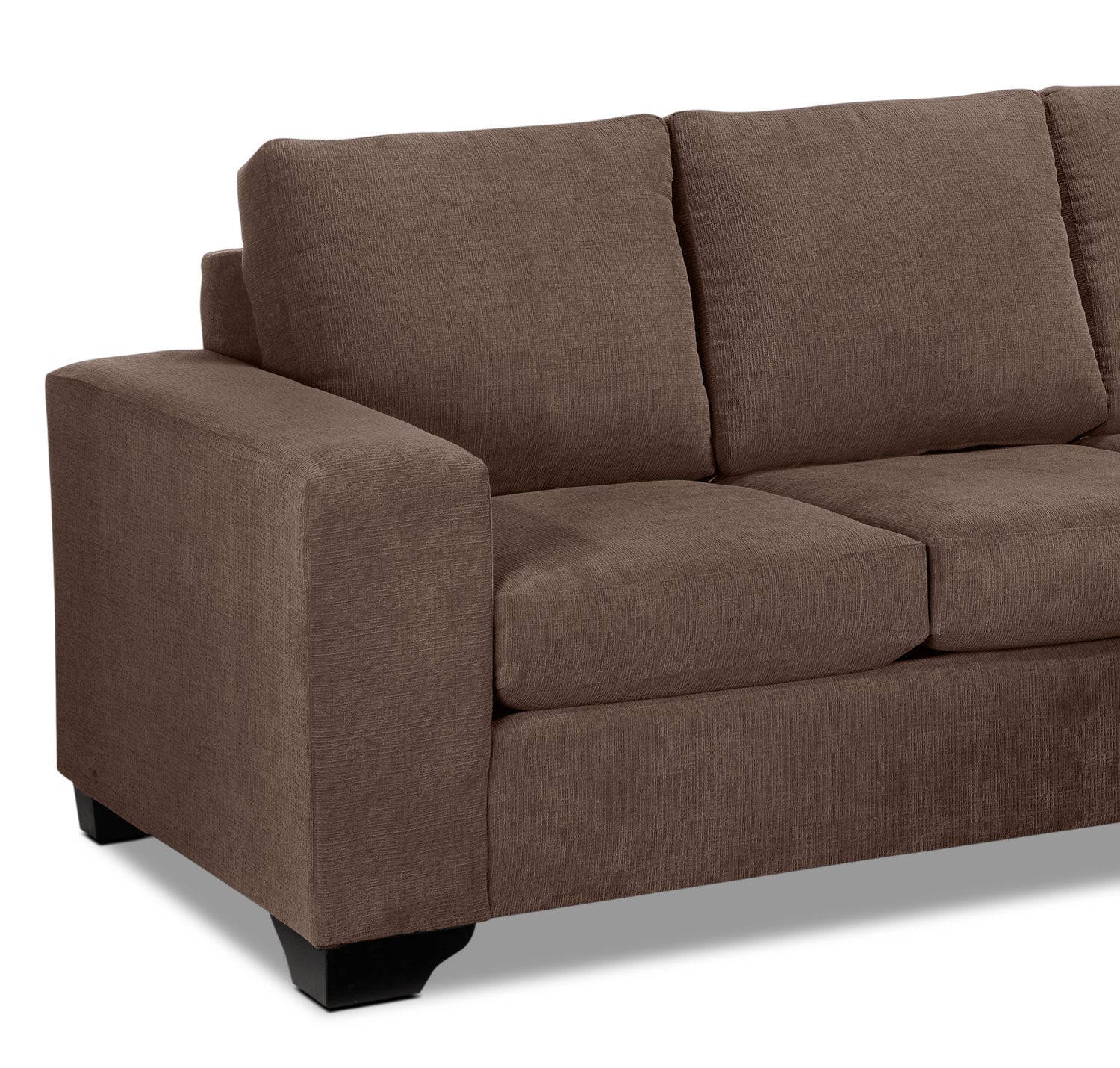 Knox Chaise Sofa - Light Brown - Image 5