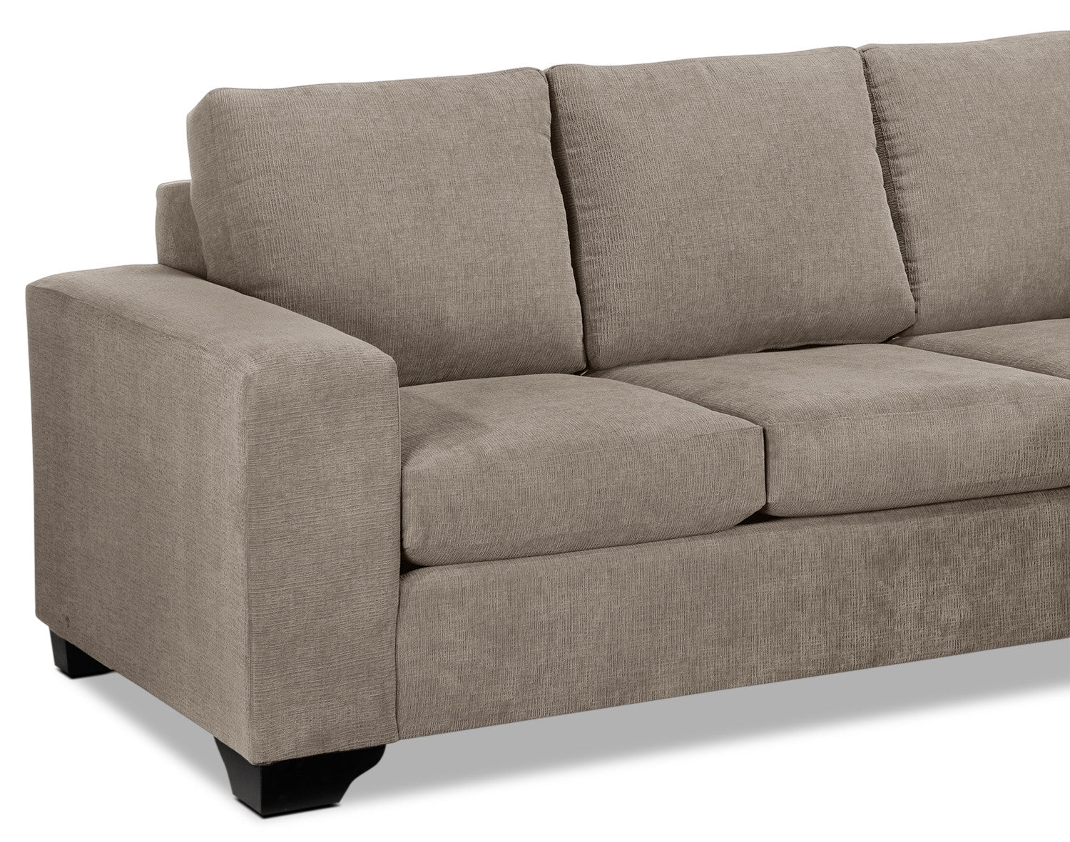 Knox Chaise Sofa - Pewter - Image 2
