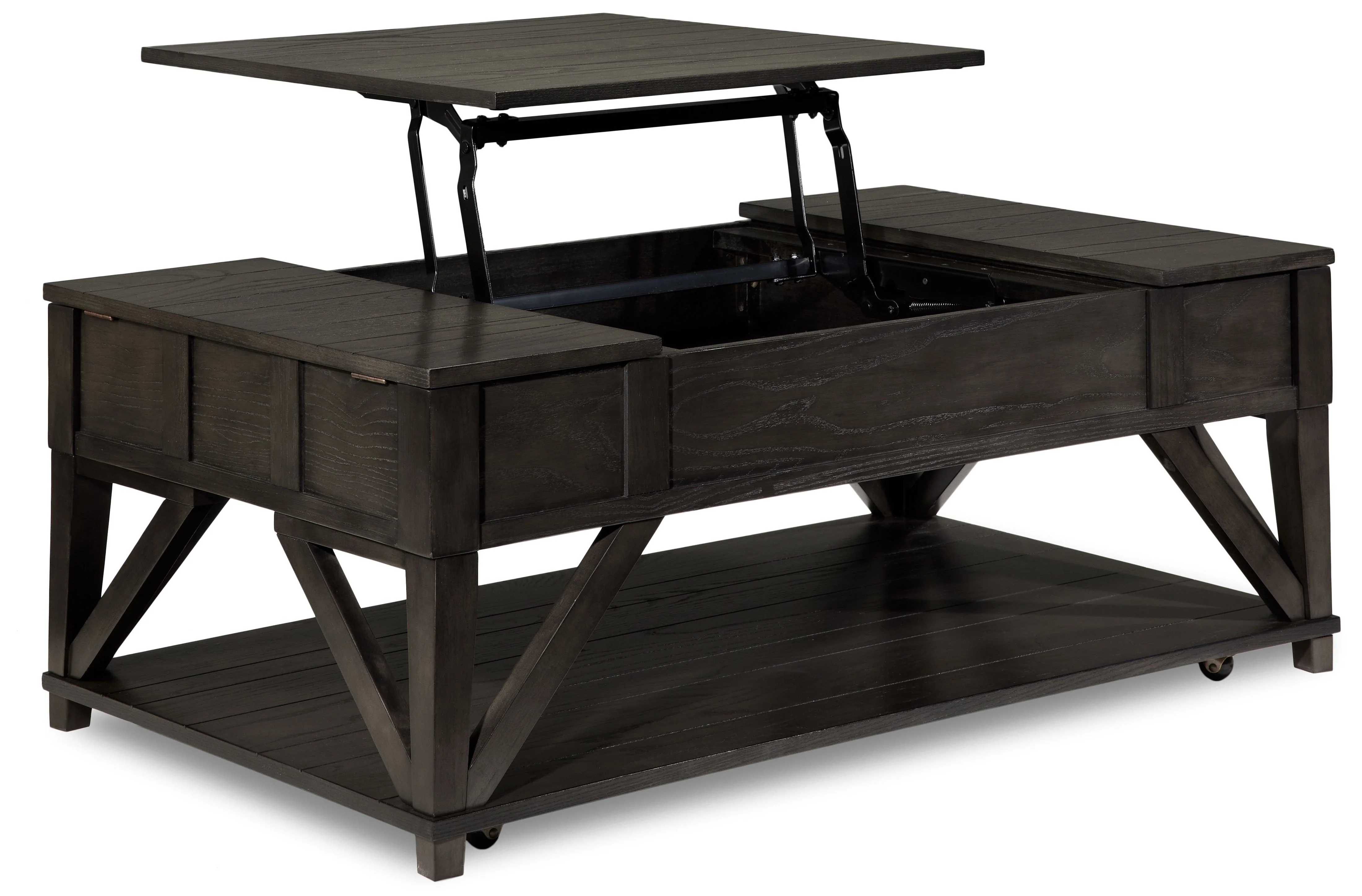 Laken Lift-Top Coffee Table - African Grey - Image 3