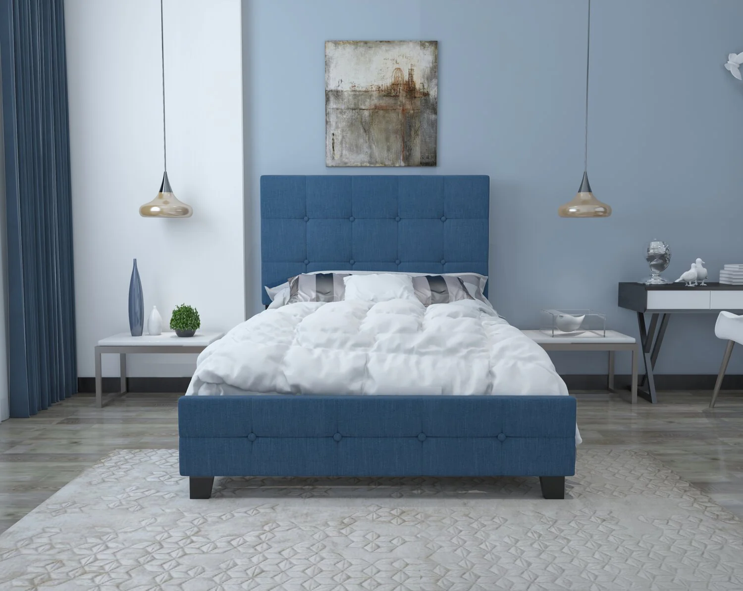 Laramie Full Bed - Blue - Image 5