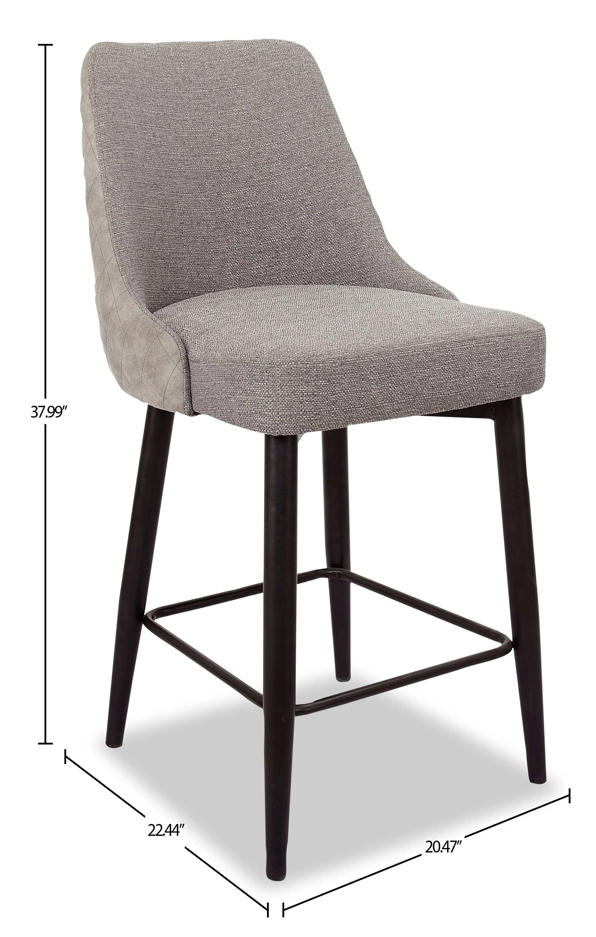 Leicester Counter-Height Stool - Grey - Image 8