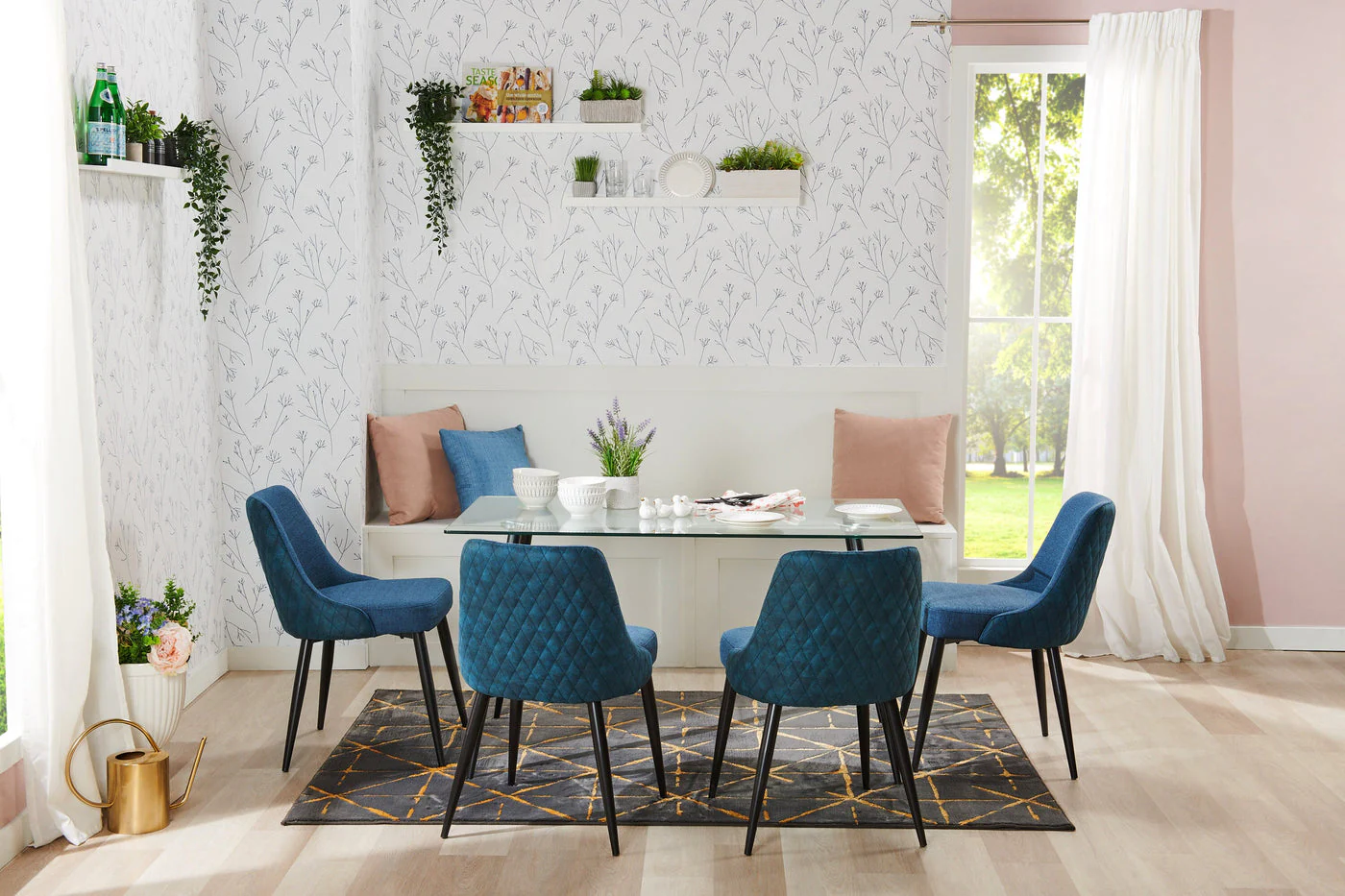 Leicester Dining Chair - Blue - Image 2