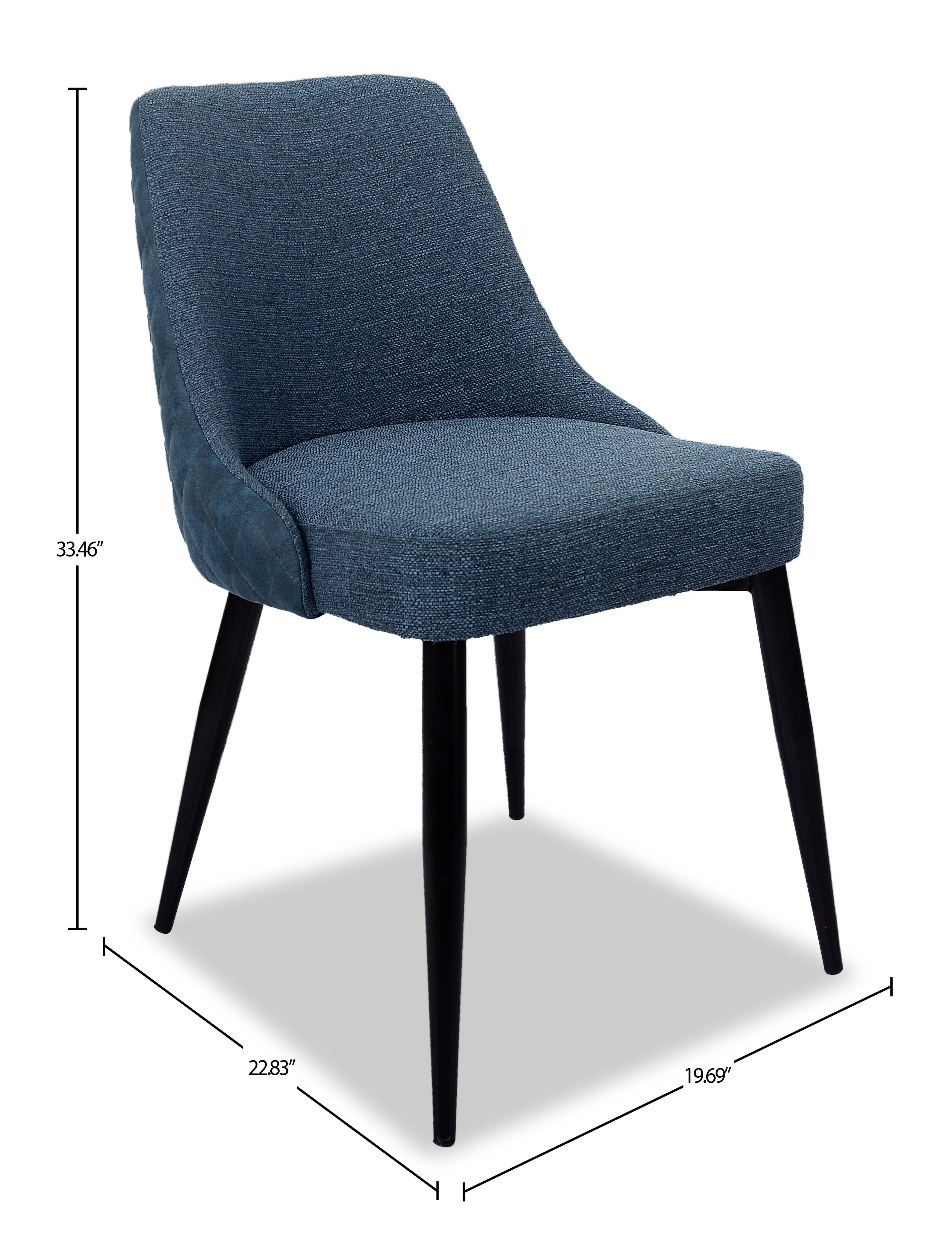 Leicester Dining Chair - Blue - Image 9