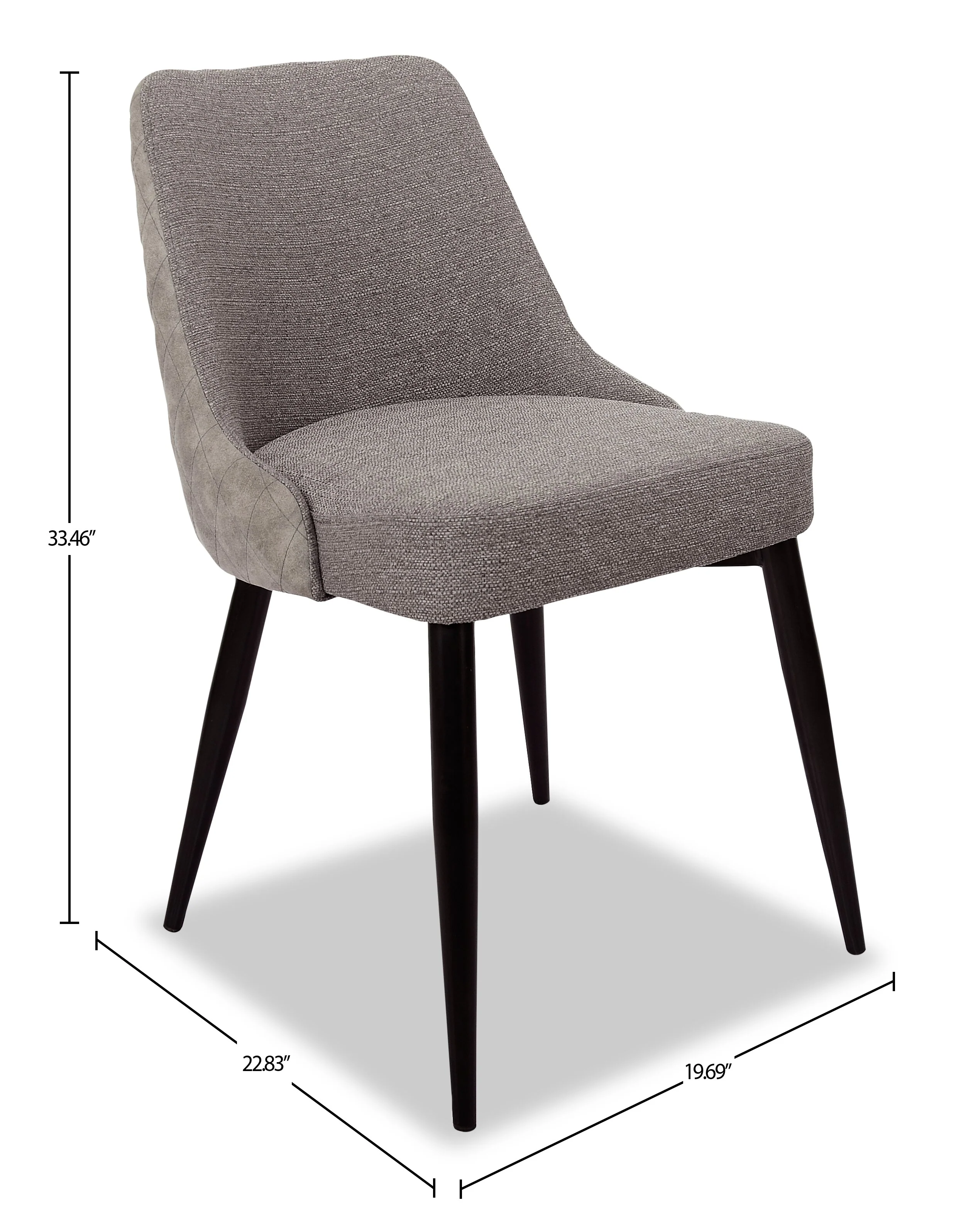 Leicester Dining Chair - Grey - Image 8