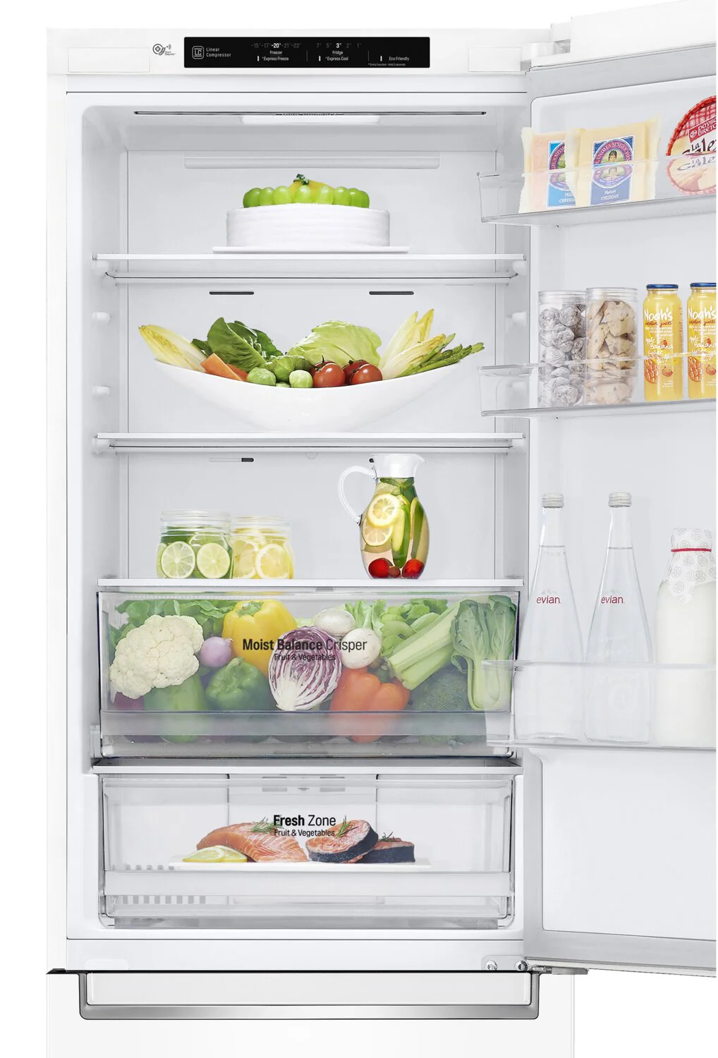 LG 12 Cu. Ft. Counter-Depth Bottom-Freezer Refrigerator - LBNC12231W - Image 7