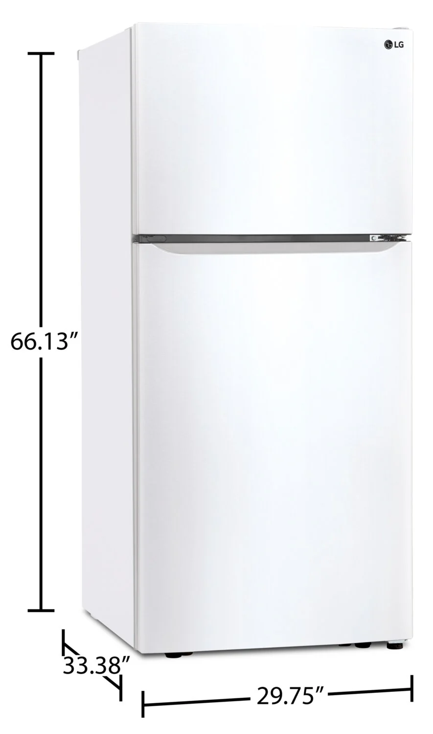 LG 20.2 Cu. Ft. Top-Mount Refrigerator - LTCS20020W - Image 9