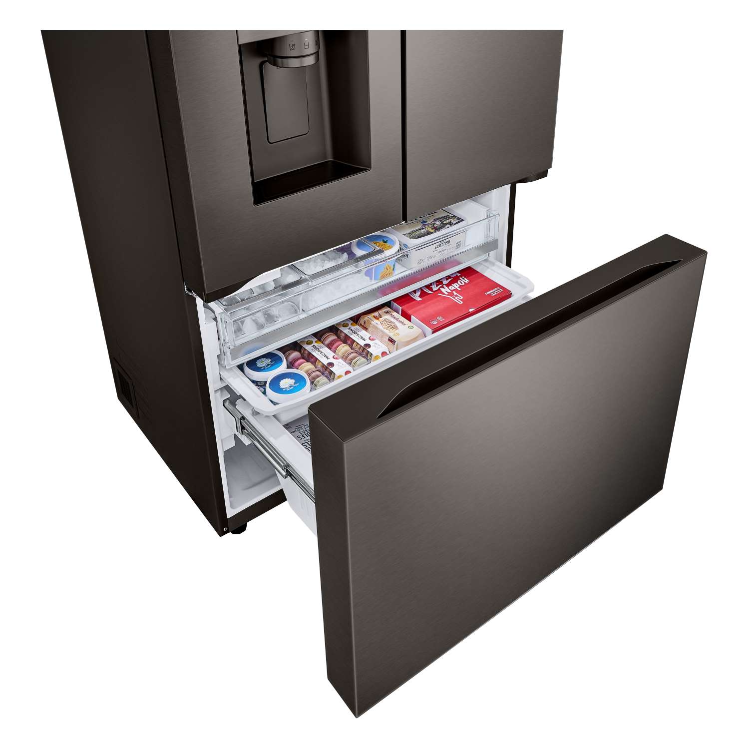 LG 26 cu. ft. Smart Counter-Depth MAX™ Black Stainless Steel French Door Refrigerator with Four Types of Ice - LRYXC2606D - Image 12