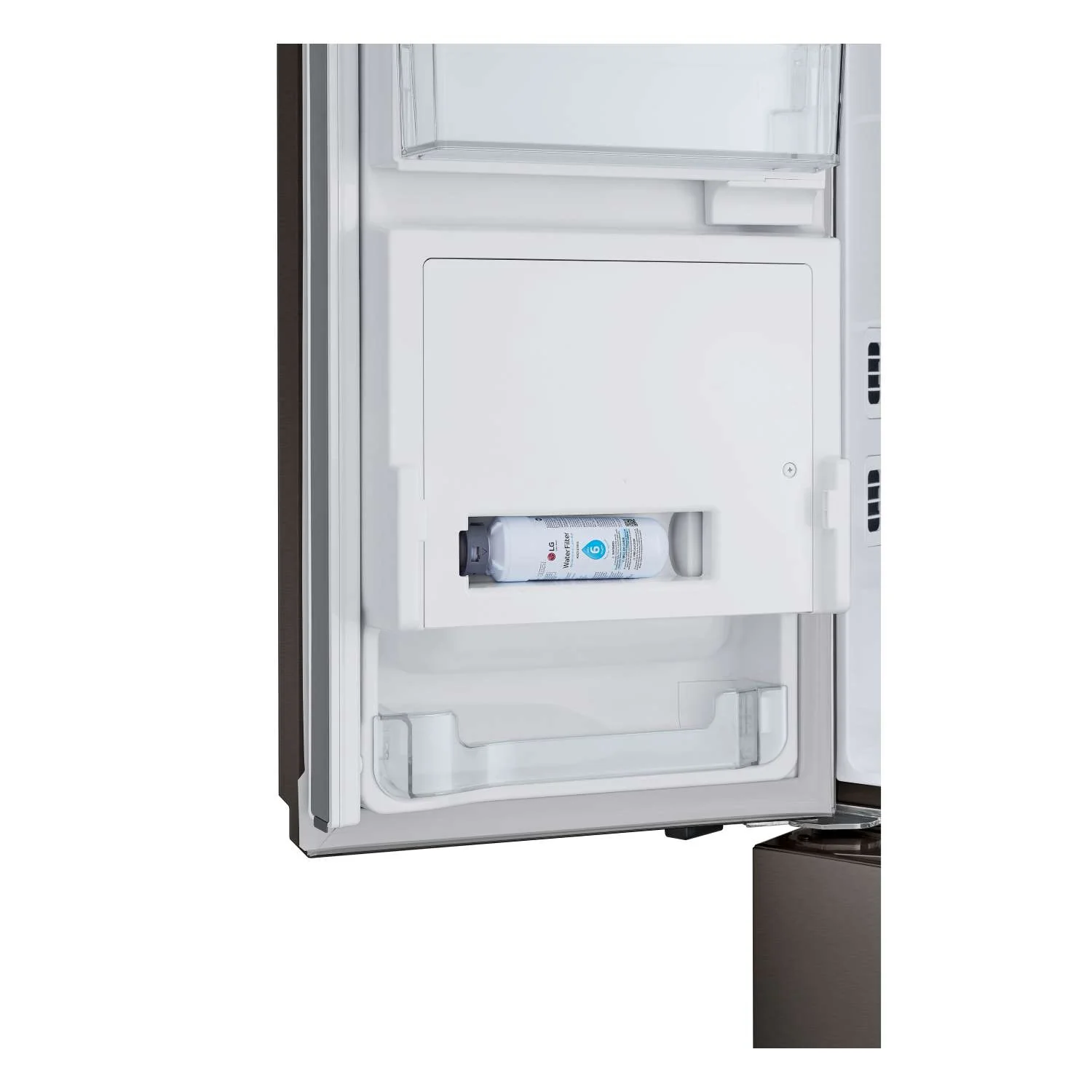 LG 26 cu. ft. Smart Counter-Depth MAX™ Black Stainless Steel French Door Refrigerator with Four Types of Ice - LRYXC2606D - Image 14