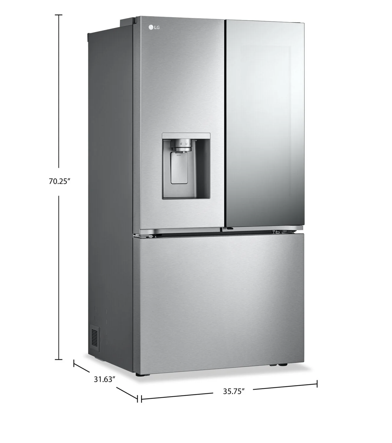 LG 26 Cu. Ft. Smart InstaView® Counter-Depth MAX™ Refrigerator - LRYKC2606S - Image 11