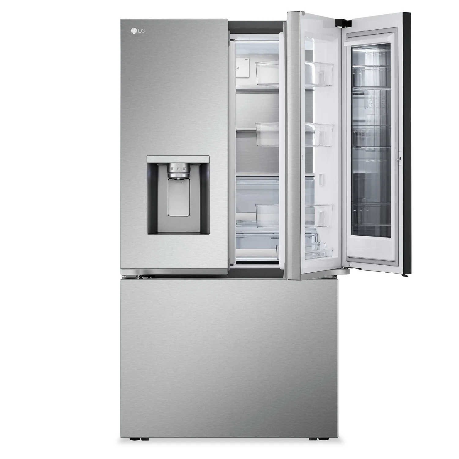 LG 26 Cu. Ft. Smart InstaView® Counter-Depth MAX™ Refrigerator - LRYKC2606S - Image 4