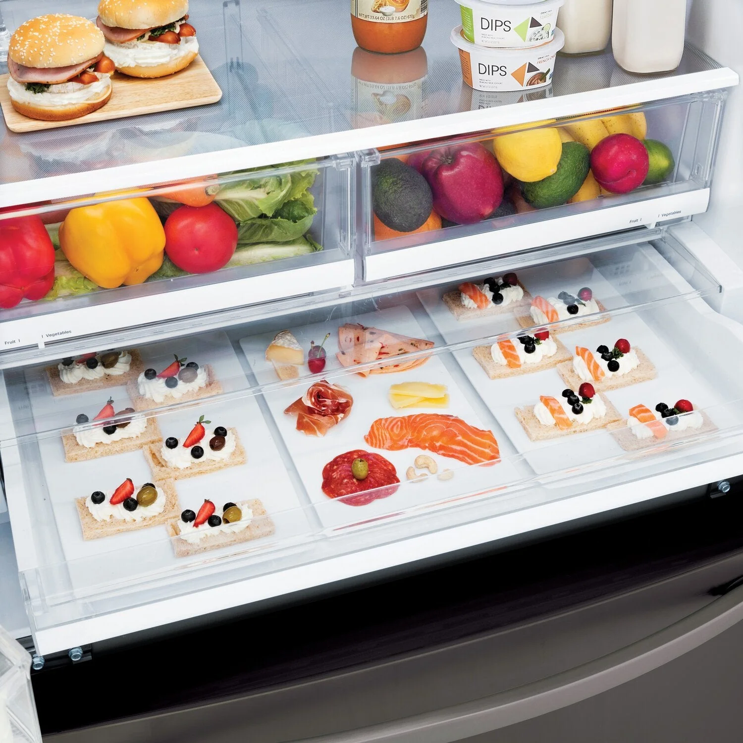 LG 28 Cu. Ft. French-Door Refrigerator with ThinQ® Technology - LRFS28XBD - Image 11