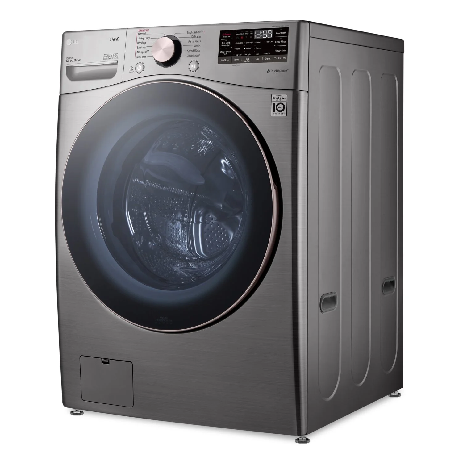LG 5.2 Cu. Ft. Smart Front-Load Washer - WM3850HVA - Image 2