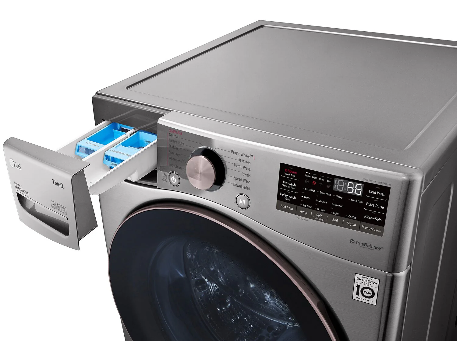 LG 5.2 Cu. Ft. Smart Front-Load Washer - WM3850HVA - Image 9