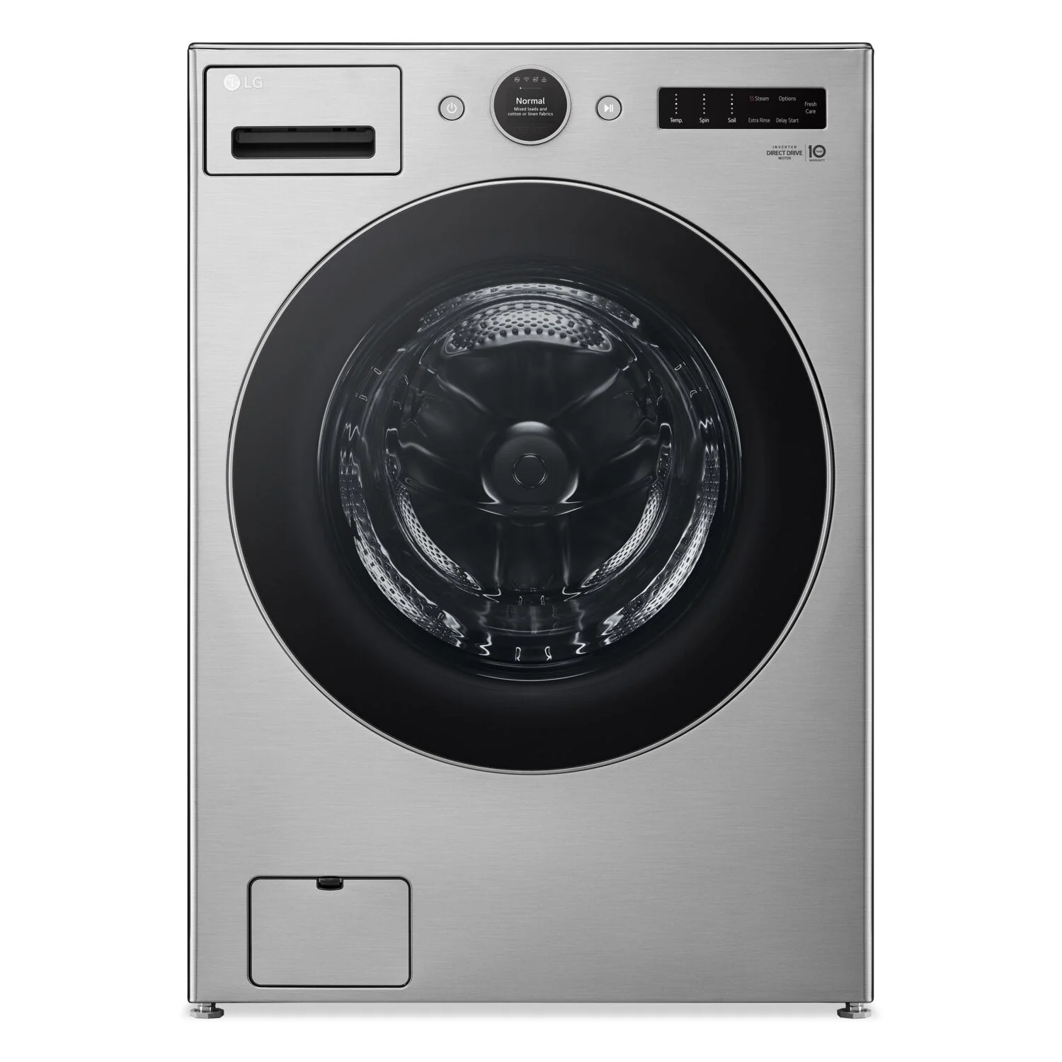 LG 5.2 Cu. Ft. Front-Load Washer and 7.4 Cu. Ft. Electric Dryer with TurboSteam® - WM5500HV/DLEX550V - Image 3