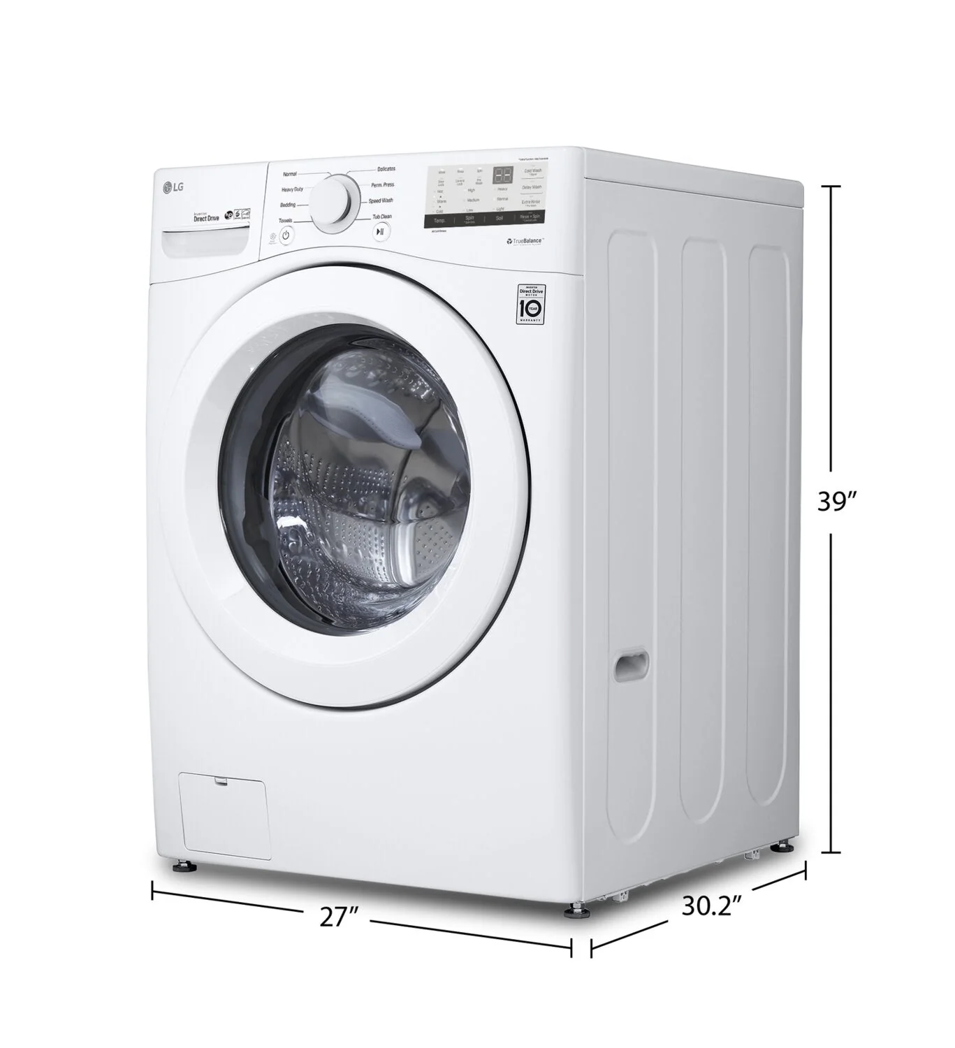 LG 5.2 Cu. Ft. Front-Load Washer - WM3400CW - Image 6