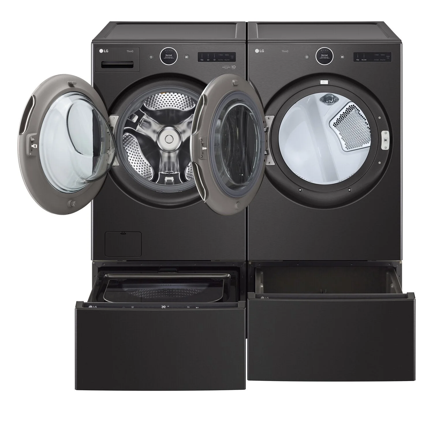 LG 5.8 Cu. Ft. Smart Front-Load Washer and 7.4 Cu. Ft. Electric Dryer - WM6700HB/DLEX670B - Image 5
