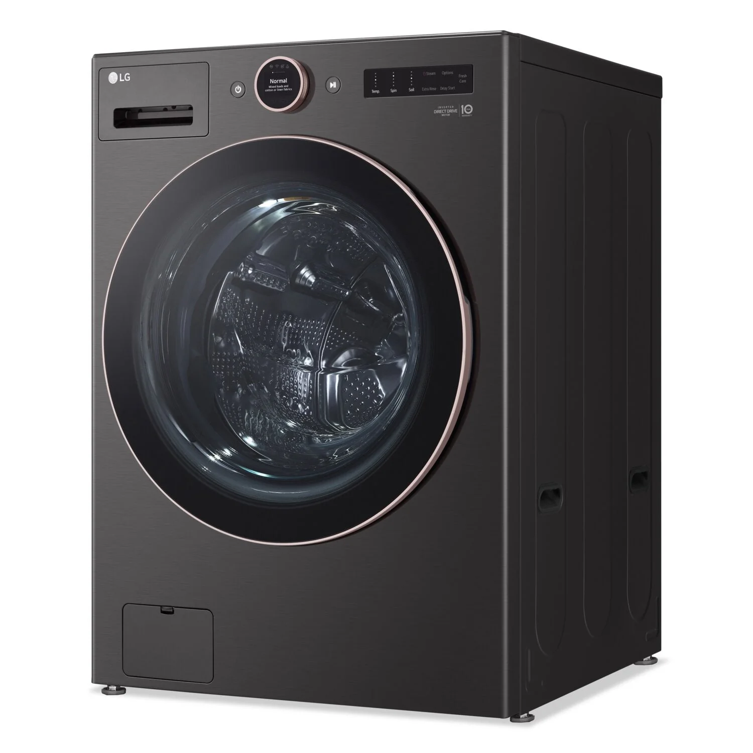 LG 5.8 Cu. Ft. Smart Front-Load Washer with TurboWash® 360 and AI DD™ - WM6500HBA - Image 2