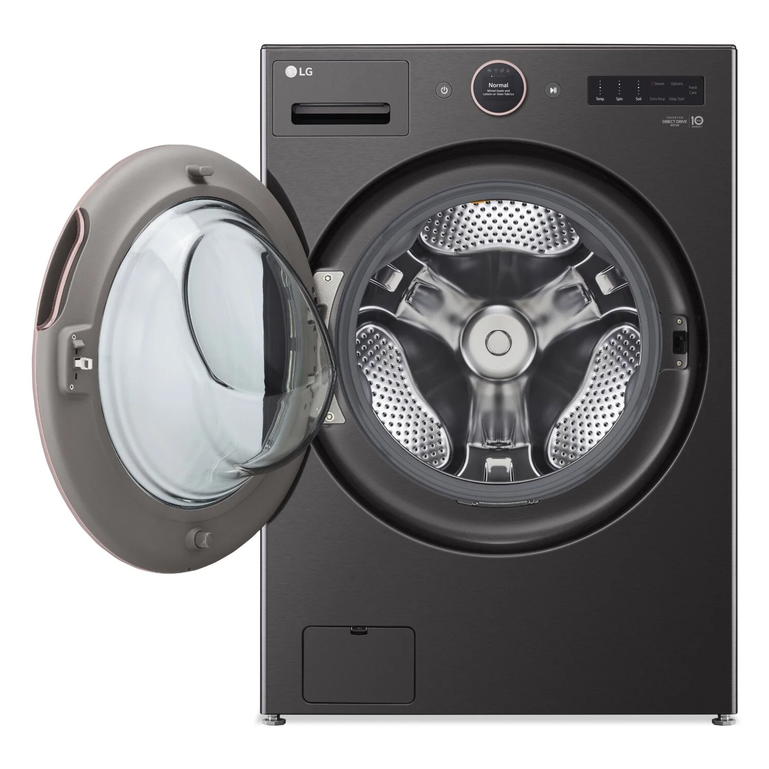 LG 5.8 Cu. Ft. Smart Front-Load Washer with TurboWash® 360 and AI DD™ - WM6500HBA - Image 3