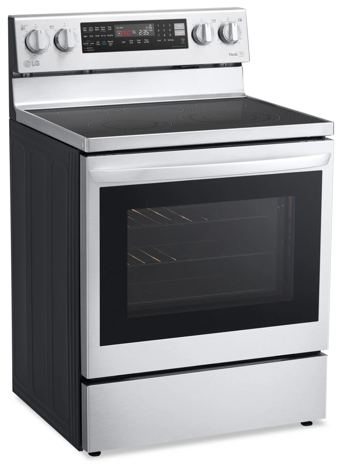 LG 6.3 Cu. Ft. Electric InstaView™ Range with Air Fry - LREL6325F - Image 2