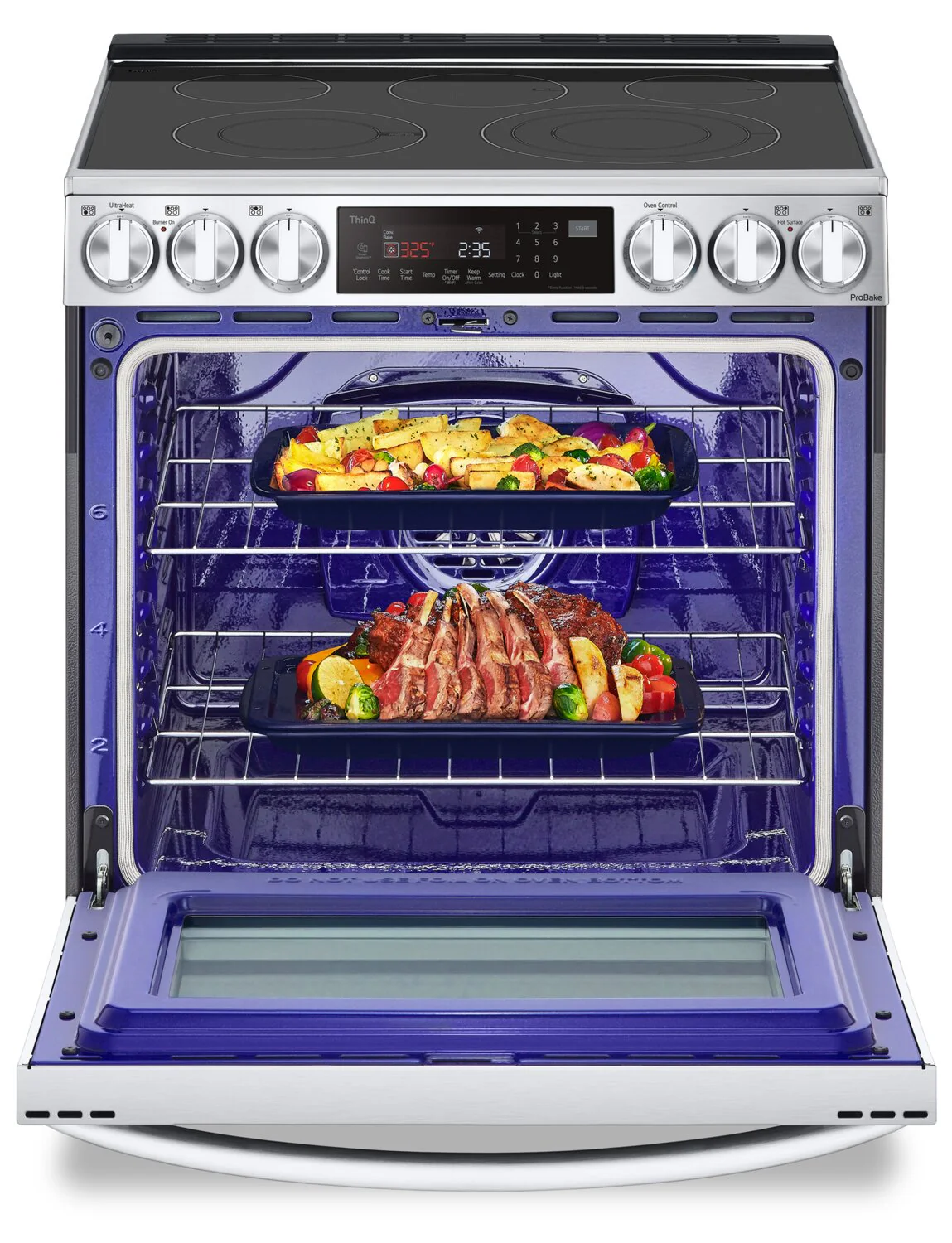 LG 6.3 Cu. Ft. Front-Control Electric Range with Air Fry - LSEL6335F - Image 8
