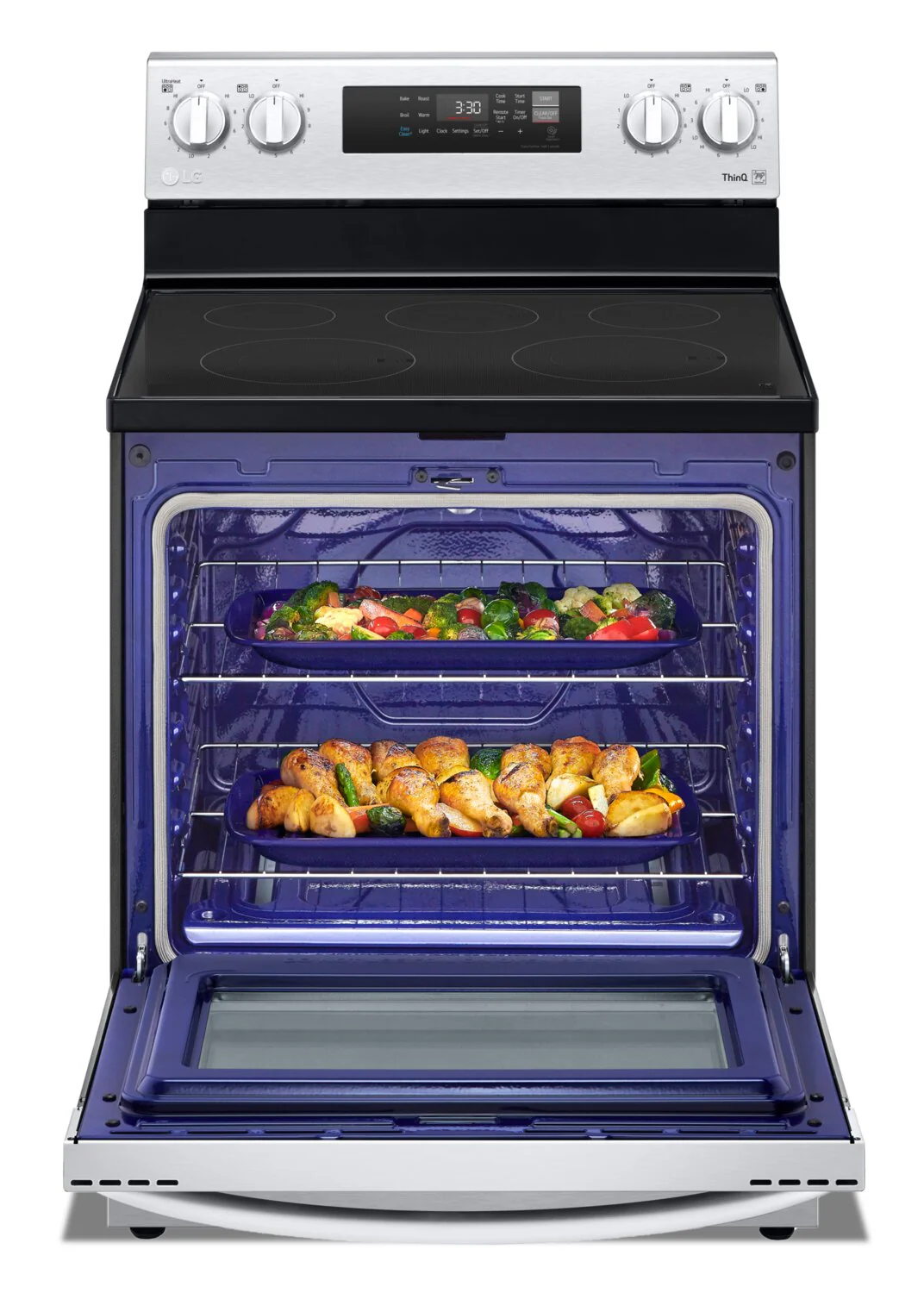 LG 6.3 Cu. Ft. Smart Electric Freestanding Range - LREL6321S - Image 3
