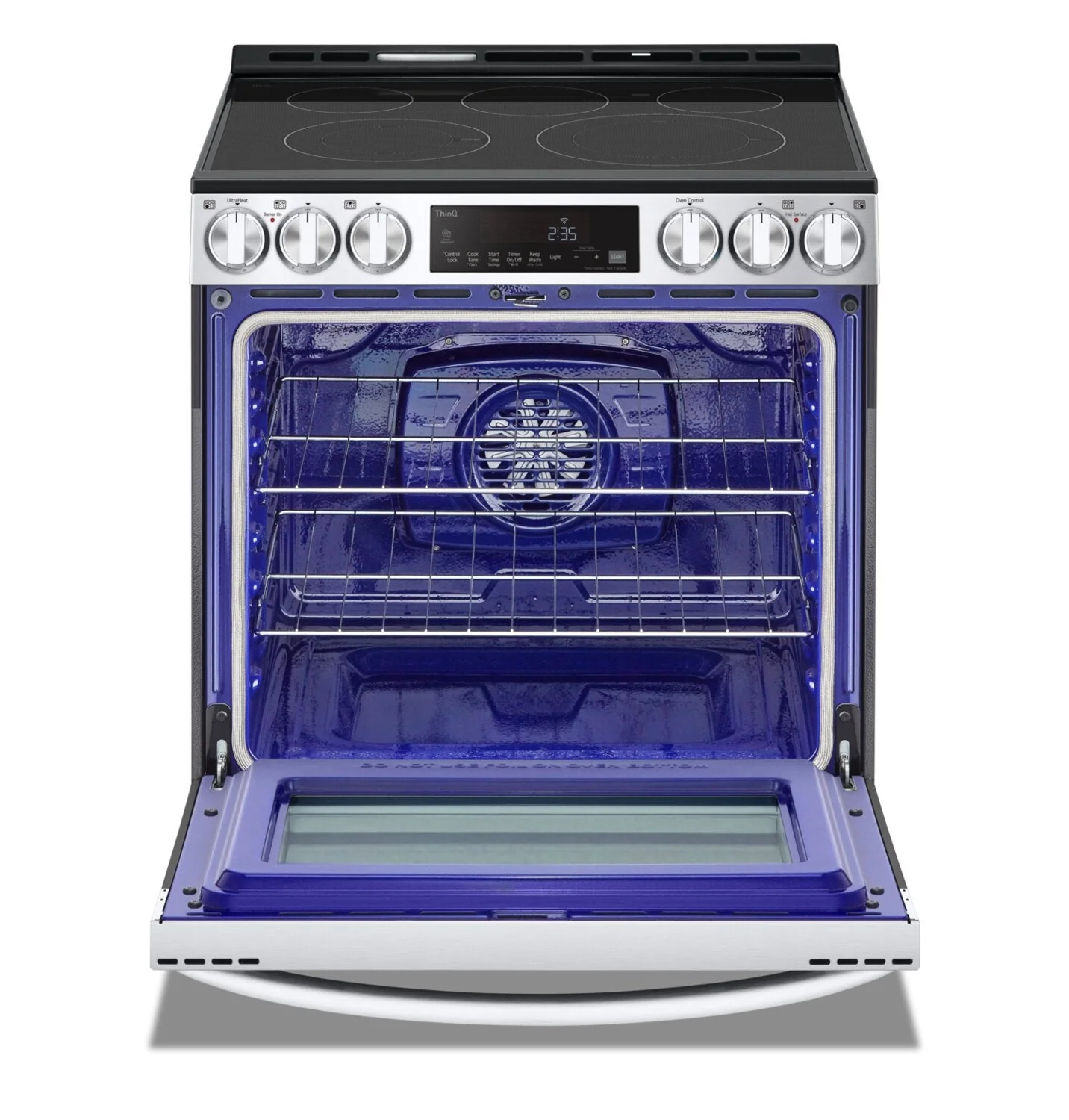 LG 6.3 Cu. Ft. Smart Electric Range with Air Fry - LSEL6333F - Image 3