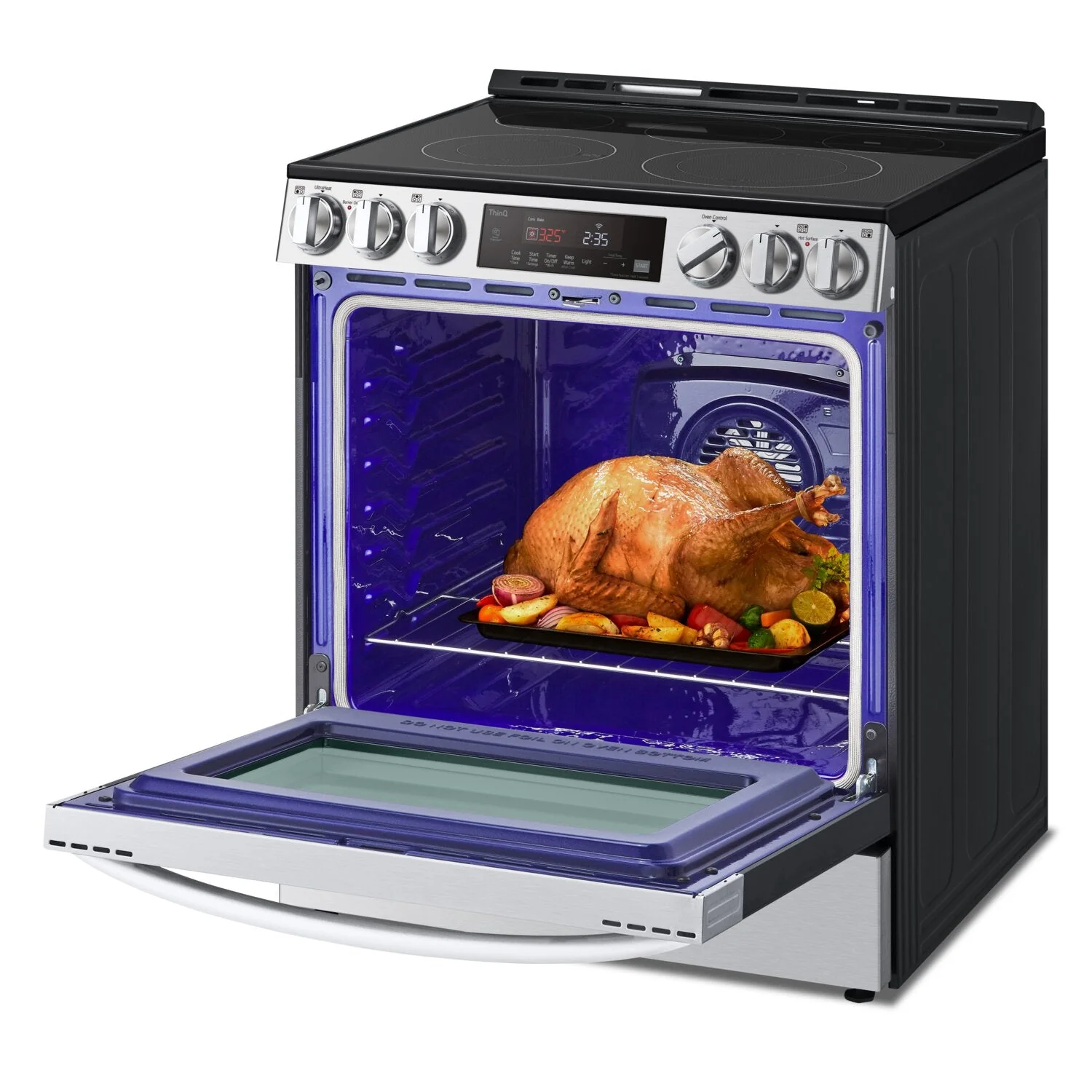 LG 6.3 Cu. Ft. Smart Electric Range with Air Fry - LSEL6333F - Image 8