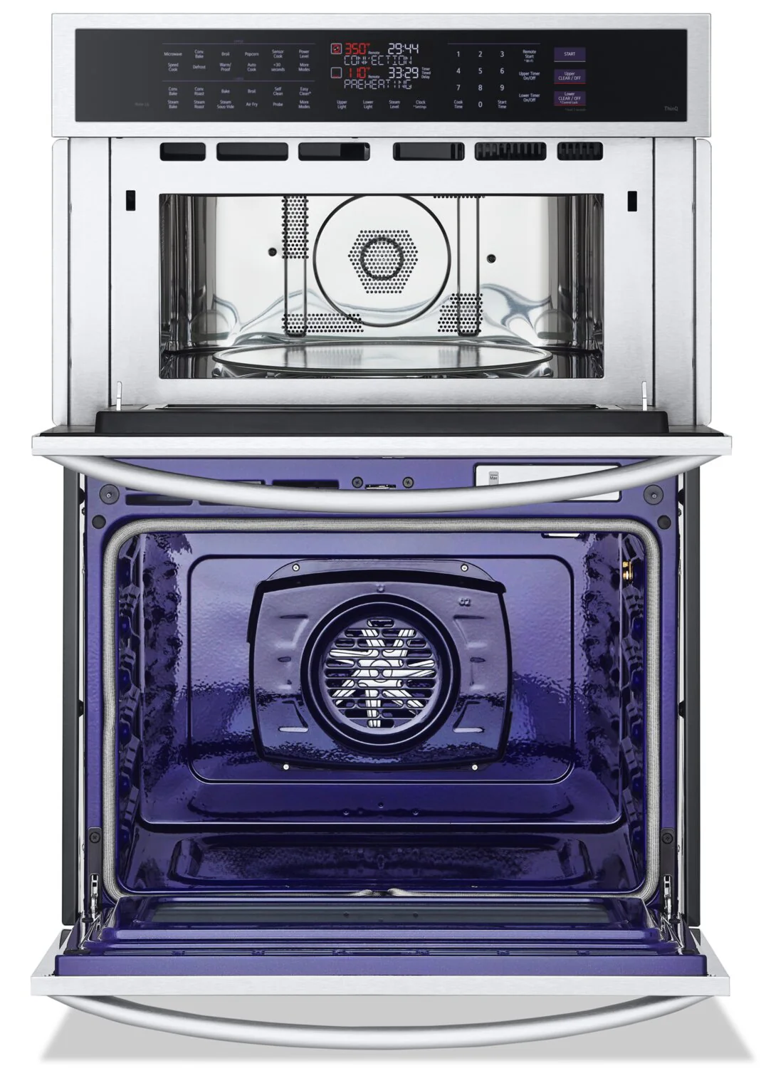 LG 6.4 Cu. Ft. Smart InstaView® Combination Wall Oven with Air Fry - WCEP6427F - Image 4