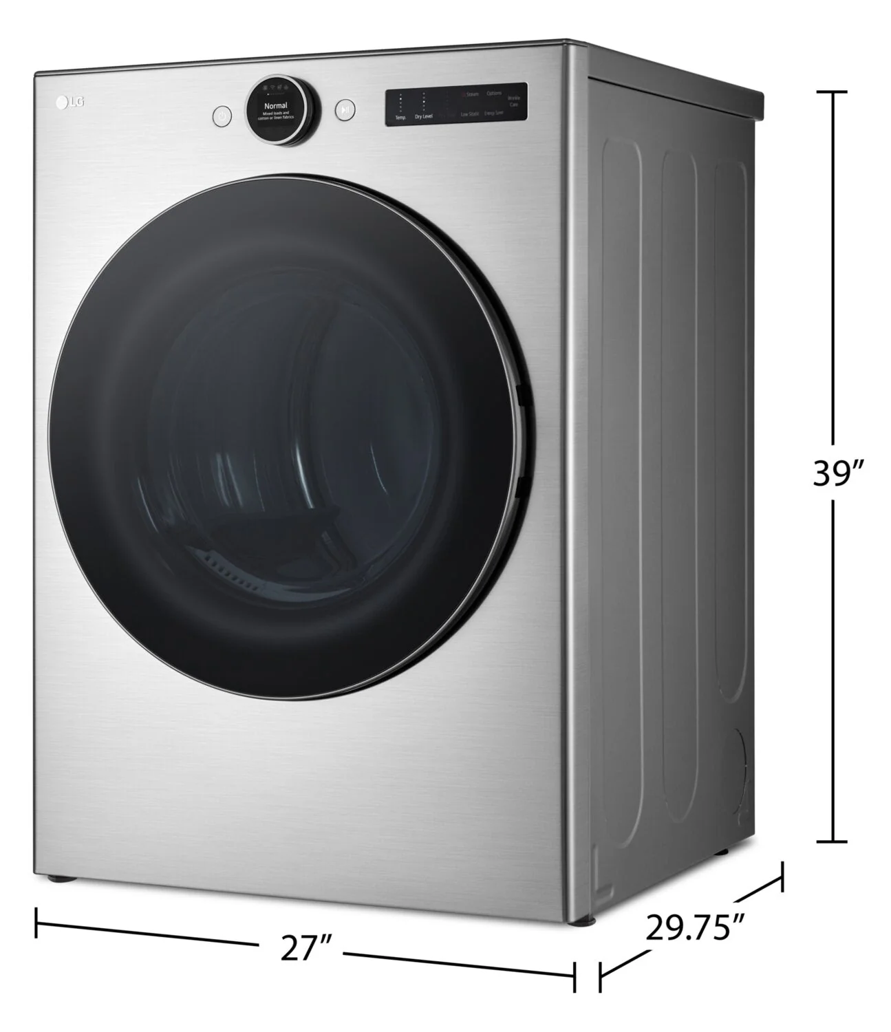 LG 7.4 Cu. Ft. Smart Electric Dryer with Steam Technology - DLEX5500V - Image 7