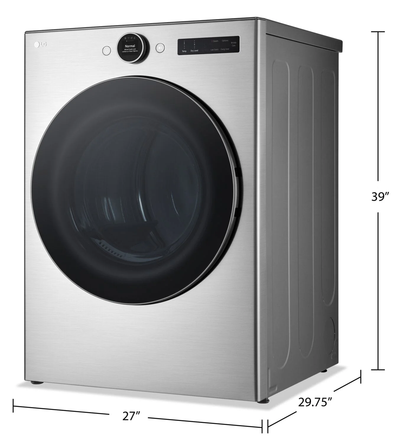 LG 7.4 Cu. Ft. Smart Gas Dryer with Steam Technology - DLGX5501V - Image 7