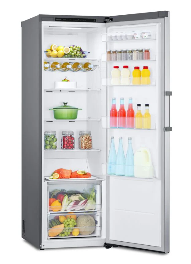 LG Platinum Silver Steel Counter Depth Column Refrigerator (13.6 Cu.Ft) - LRONC1404V - Image 4