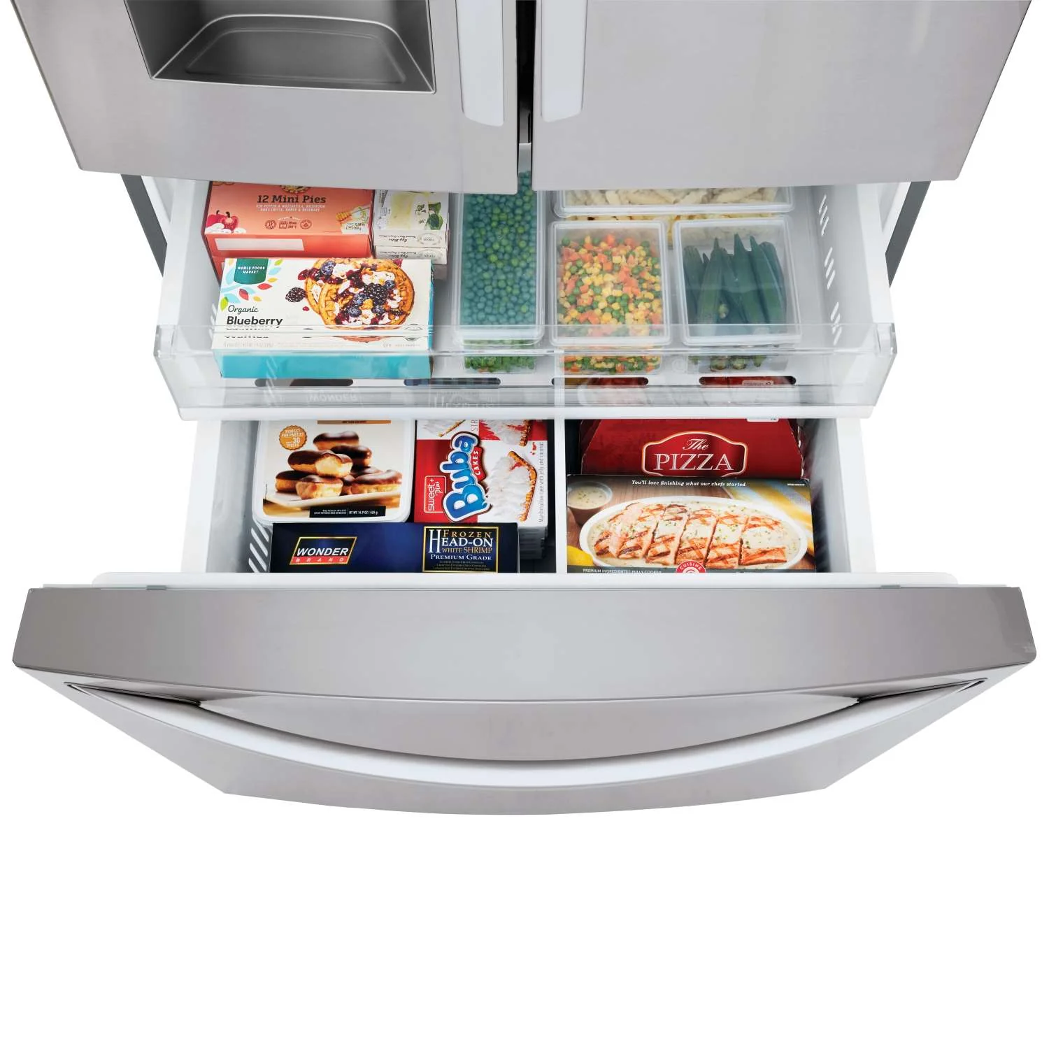 LG Smudge Resistant Stainless Steel 36" 28 Cu.ft French Door Refrigerator with Ice & Water Dispenser - LRFS28XBS - Image 5
