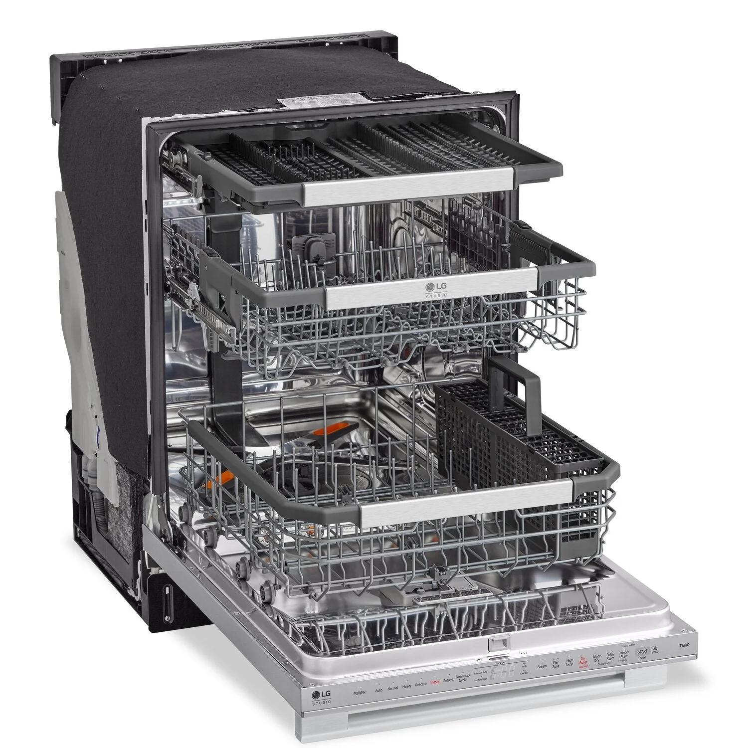 LG STUDIO Top Control Smart Dishwasher with QuadWash Pro™ and TrueSteam® - SDWB24S3 - Image 3