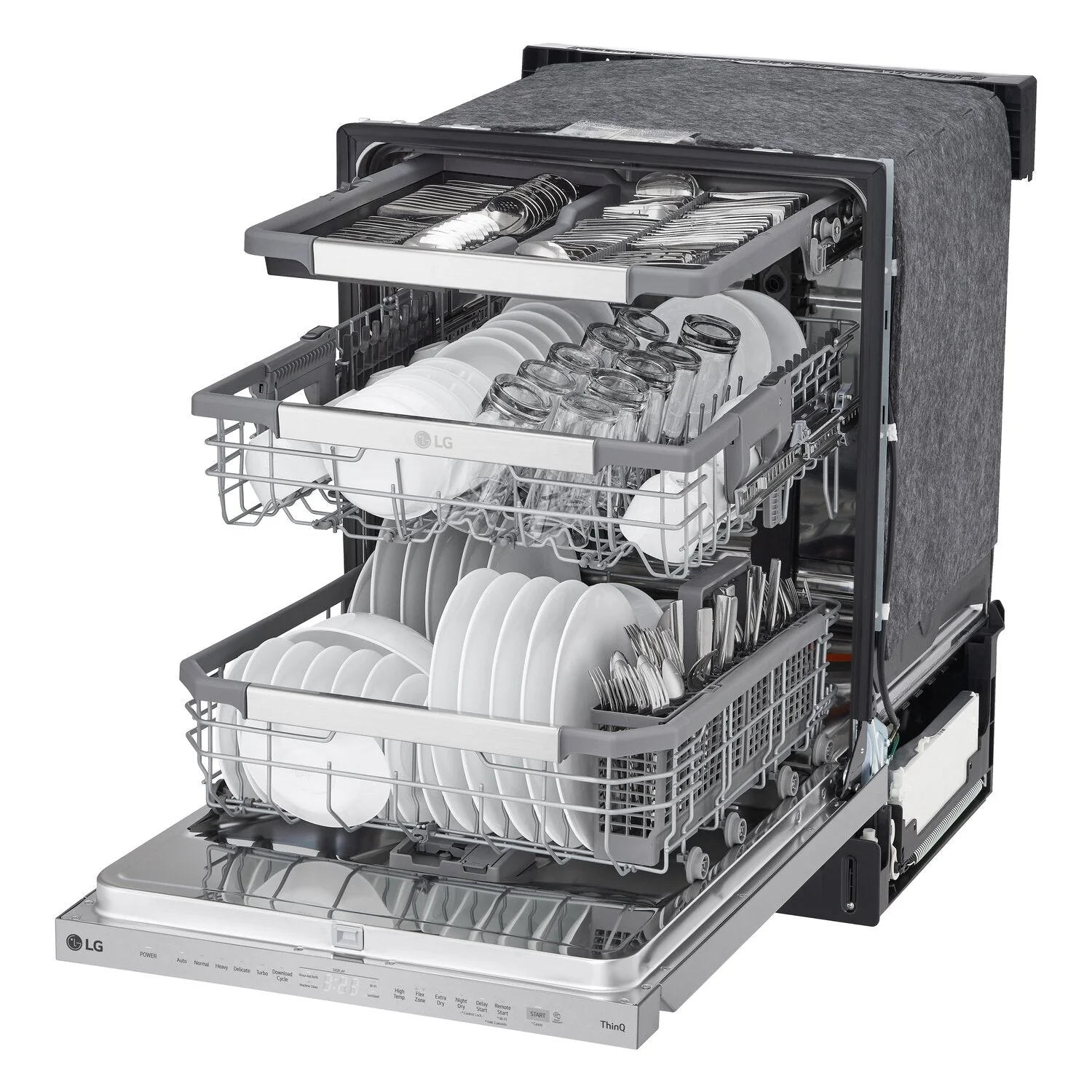 LG Top Control Dishwasher with QuadWash Pro™ and Dynamic Dry™ - LDPM6762S - Image 7