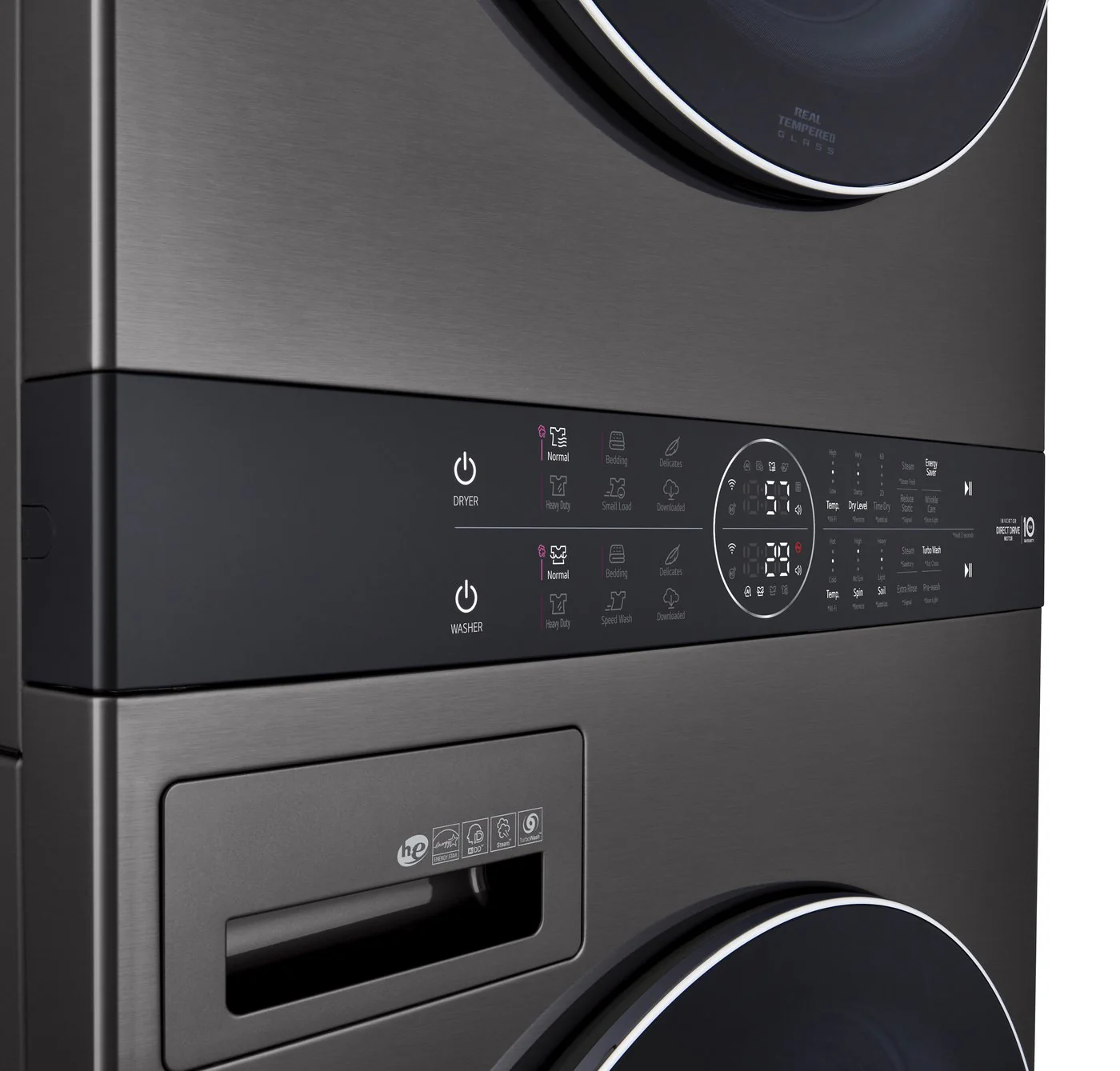 LG WashTower™ with 4.5 Cu. Ft. Washer and 7.4 Cu. Ft. Dryer - WKEX200HBA - Image 4
