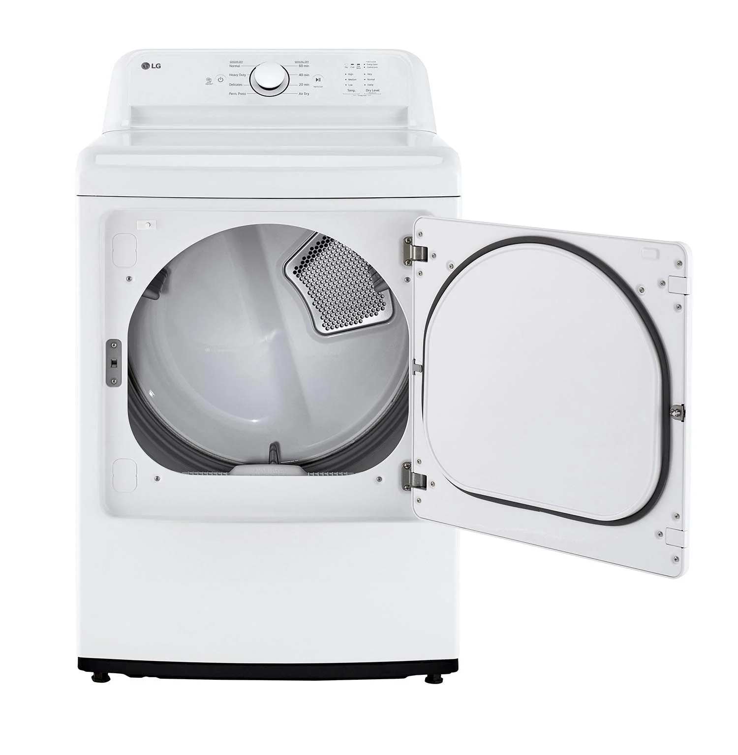 LG White Rear Control Energy Star Dryer with Sensor Dry (7.3 Cu. Ft) - DLE6100W - Image 5