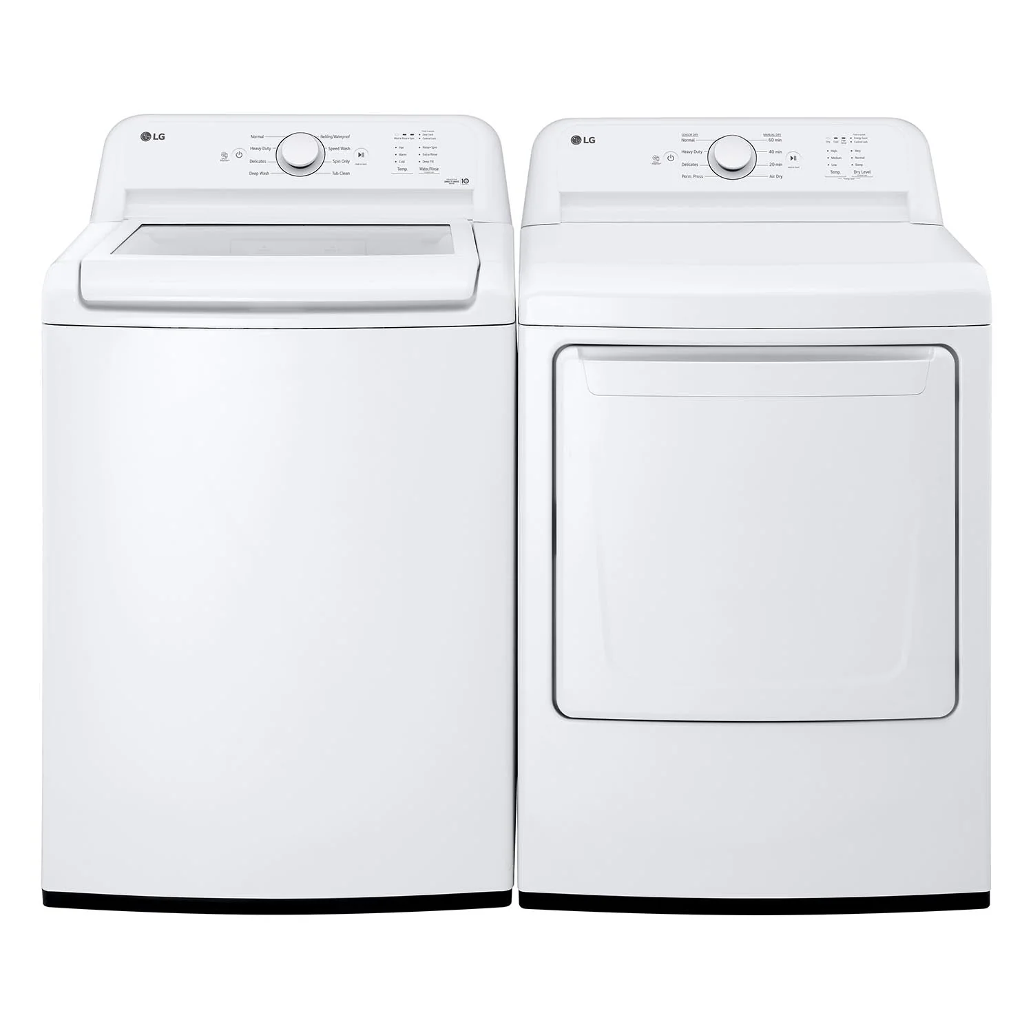 LG White Top Load Washer with Agitator and SlamProof® Glass Lid (4.8 Cu. Ft) - WT6105CW - Image 10