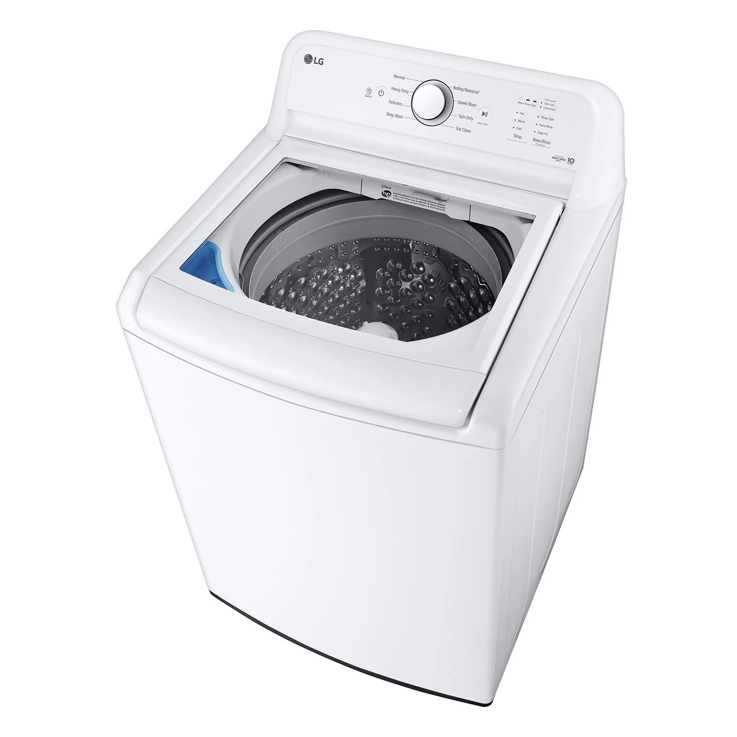 LG White Top Load Washer with Agitator and SlamProof® Glass Lid (4.8 Cu. Ft) - WT6105CW - Image 6