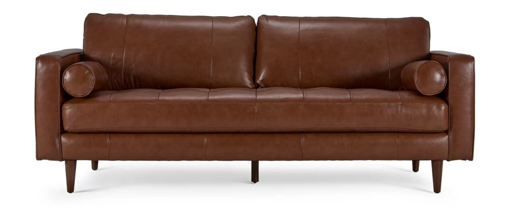 Loire Leather Sofa - Cobblestone - Image 2
