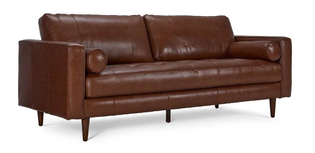 Loire Leather Sofa/Loveseat/Chair Set - Cobblestone - Image 2