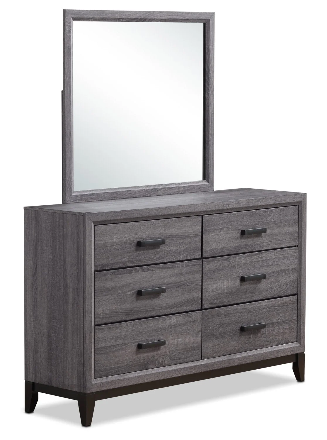 Lucila 5-Piece Queen Bedroom Set - Grey-Brown - Image 4